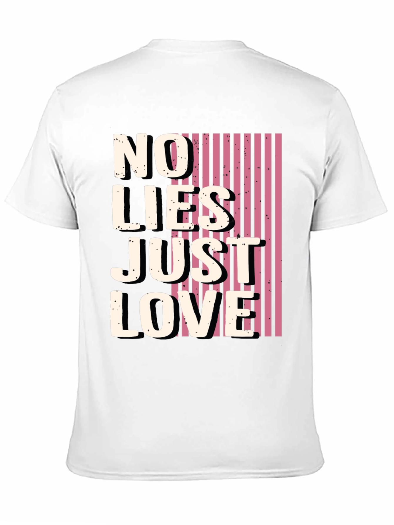 Black No Lies Just Love Graphic Tee - Black view 11