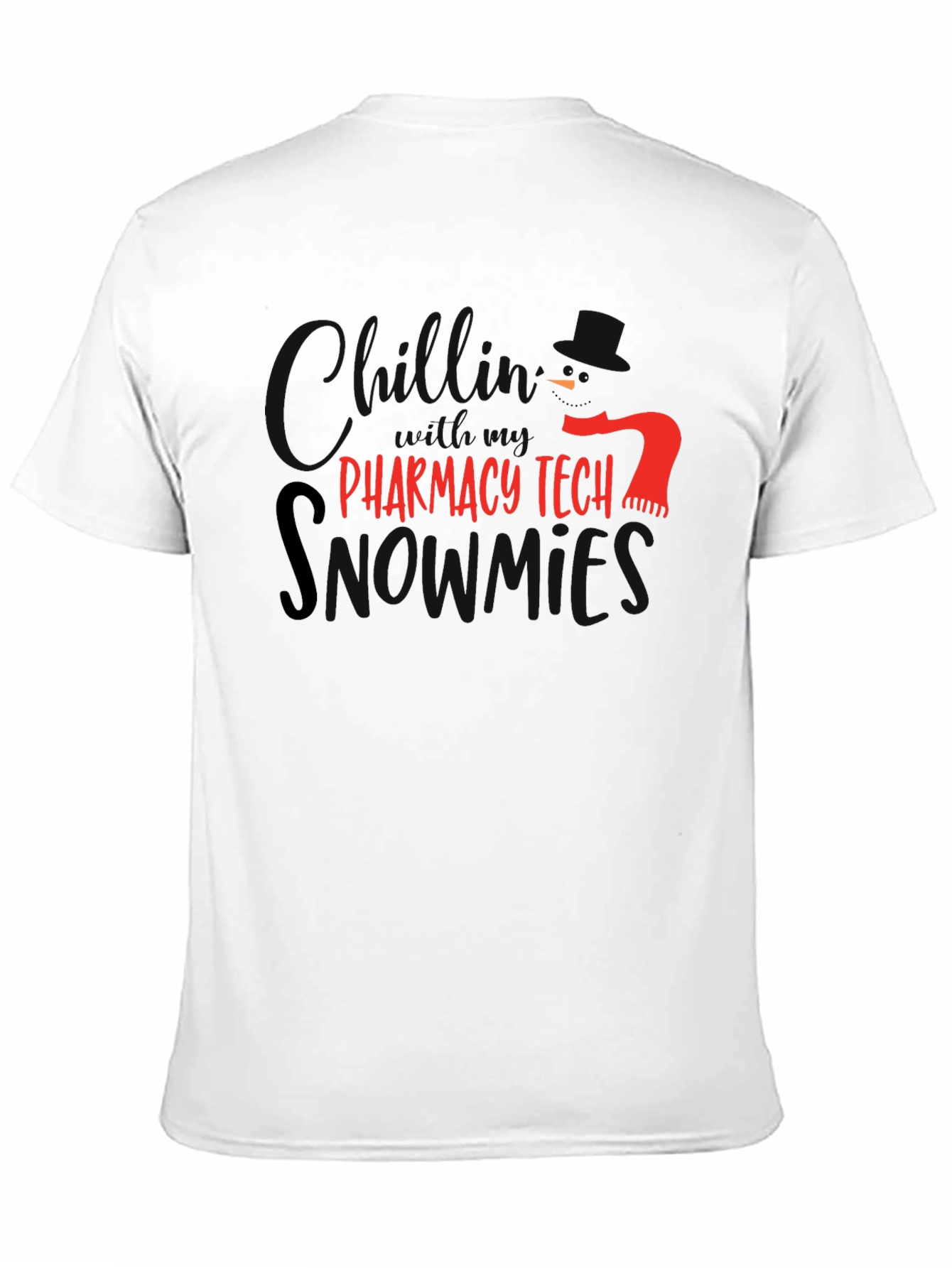Black Pharmacy Tech Snowmies T-Shirt - Black view 11