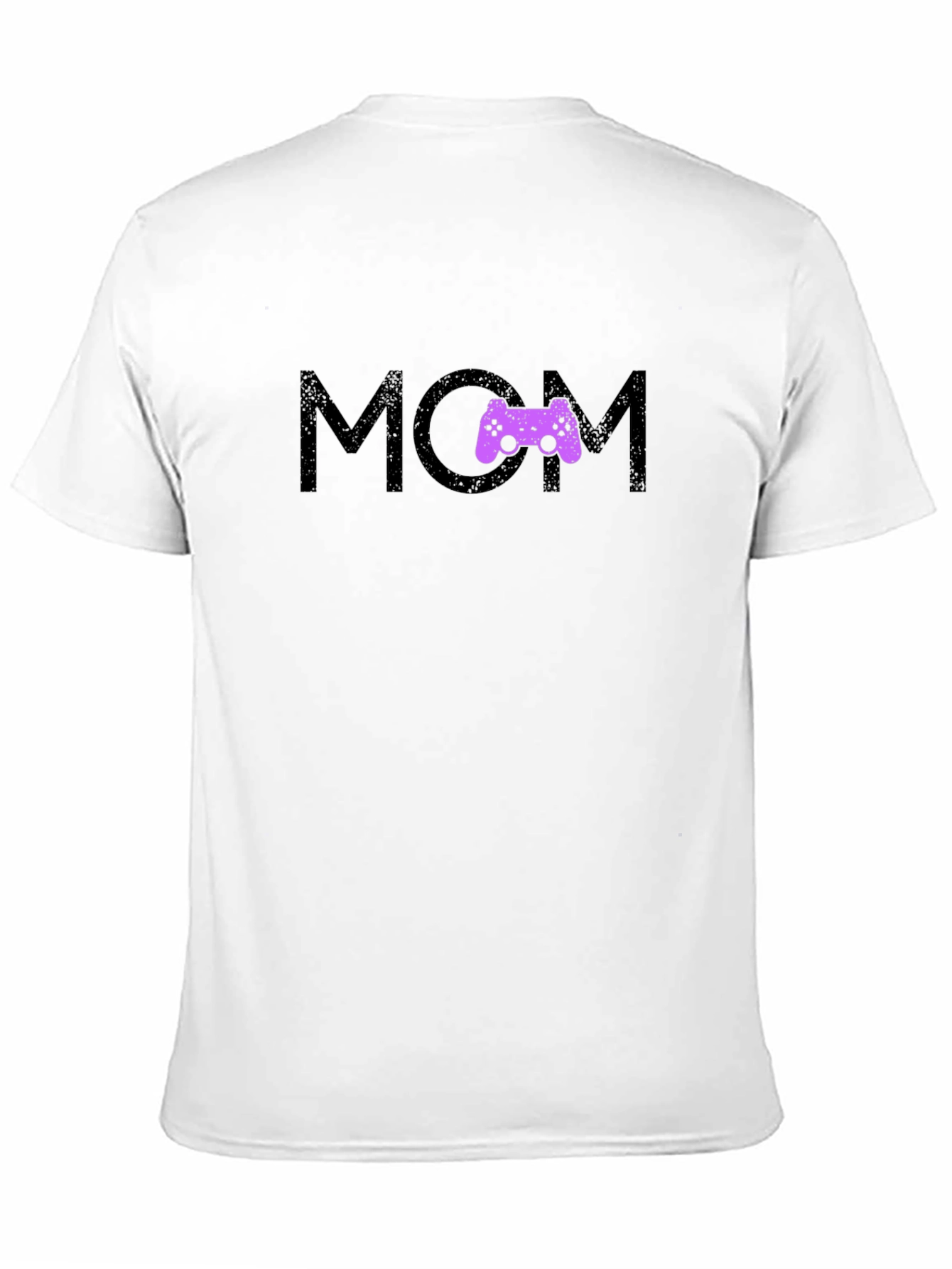 Black Gamer Mom T-Shirt - Black Crew Neck view 11