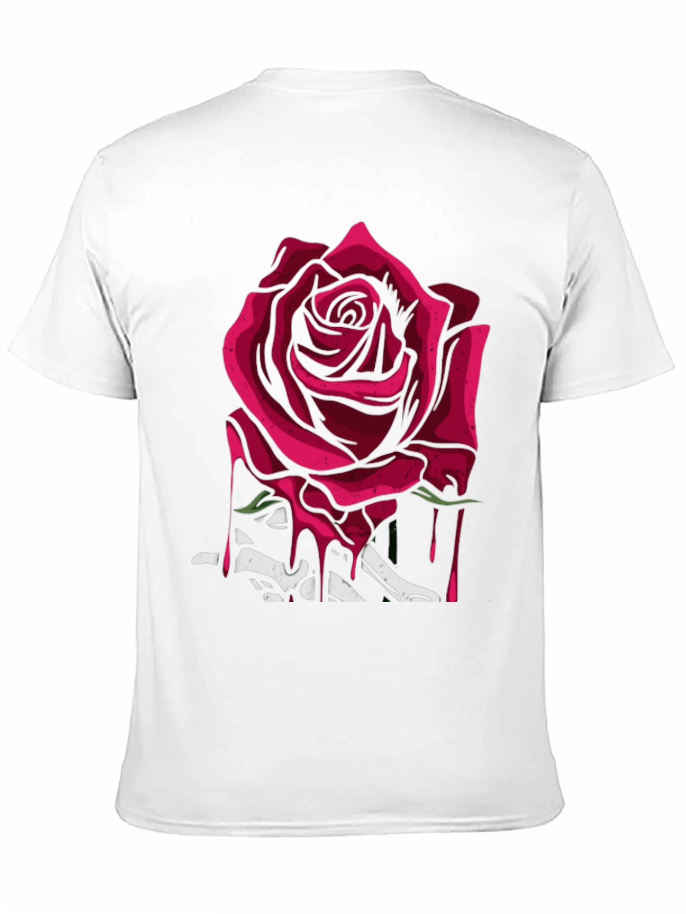 Black Rose & Bones Graphic Tee - Modern Edgy Style view 11