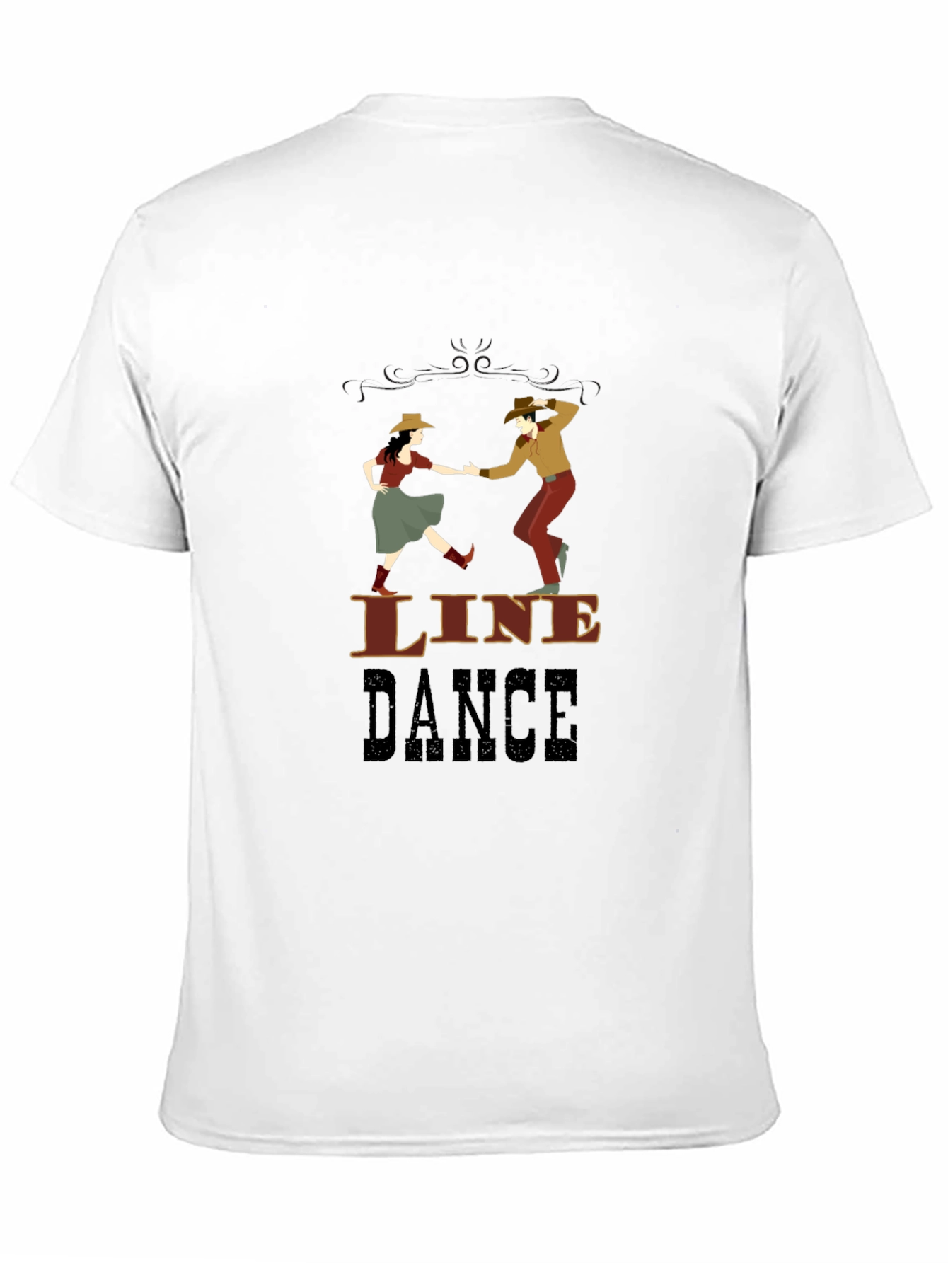 Line Dance Graphic T-Shirt - Western Style Dancing Tee - 11