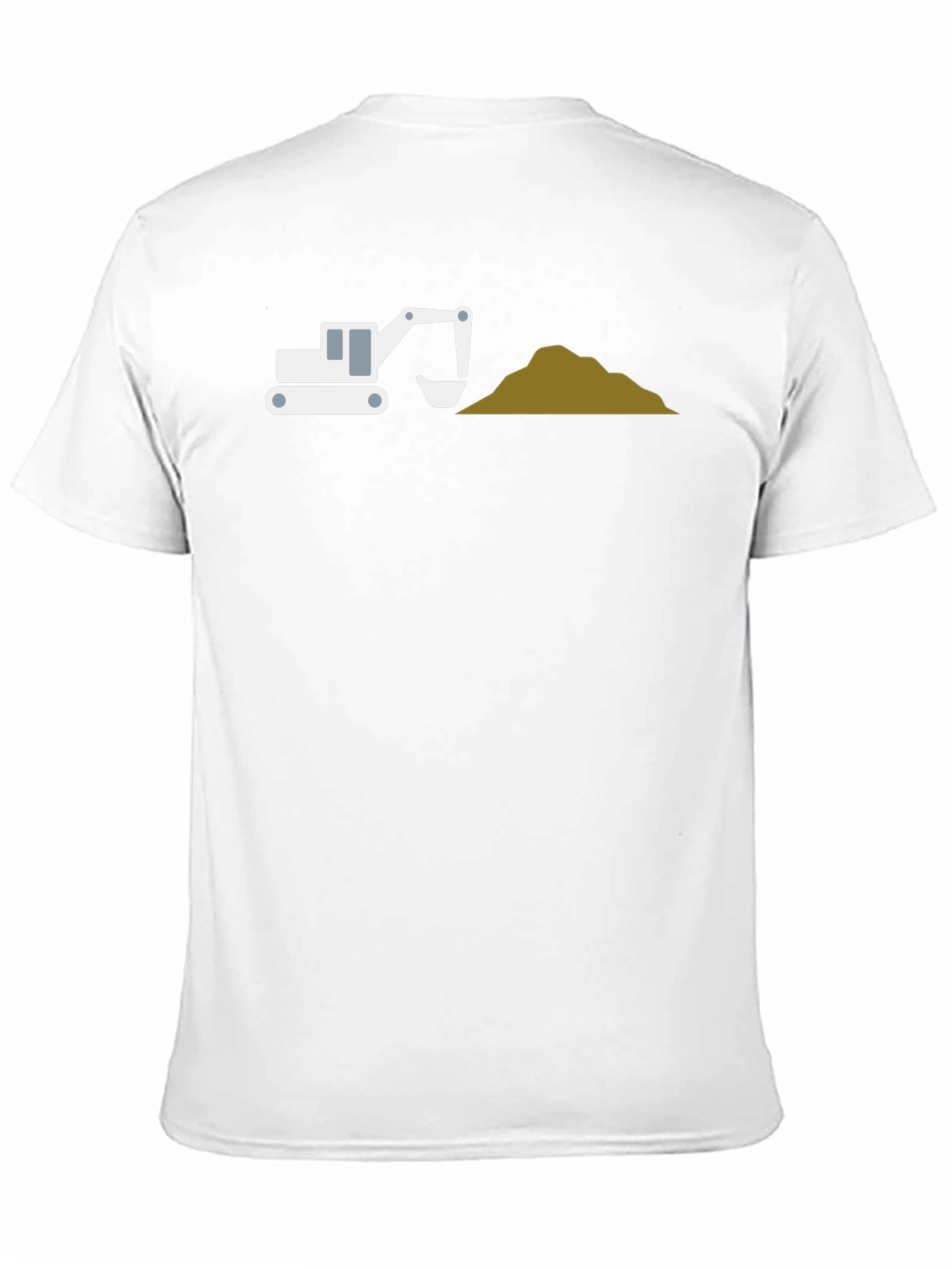 Black Excavator Graphic Tee - Black Cotton Blend view 11