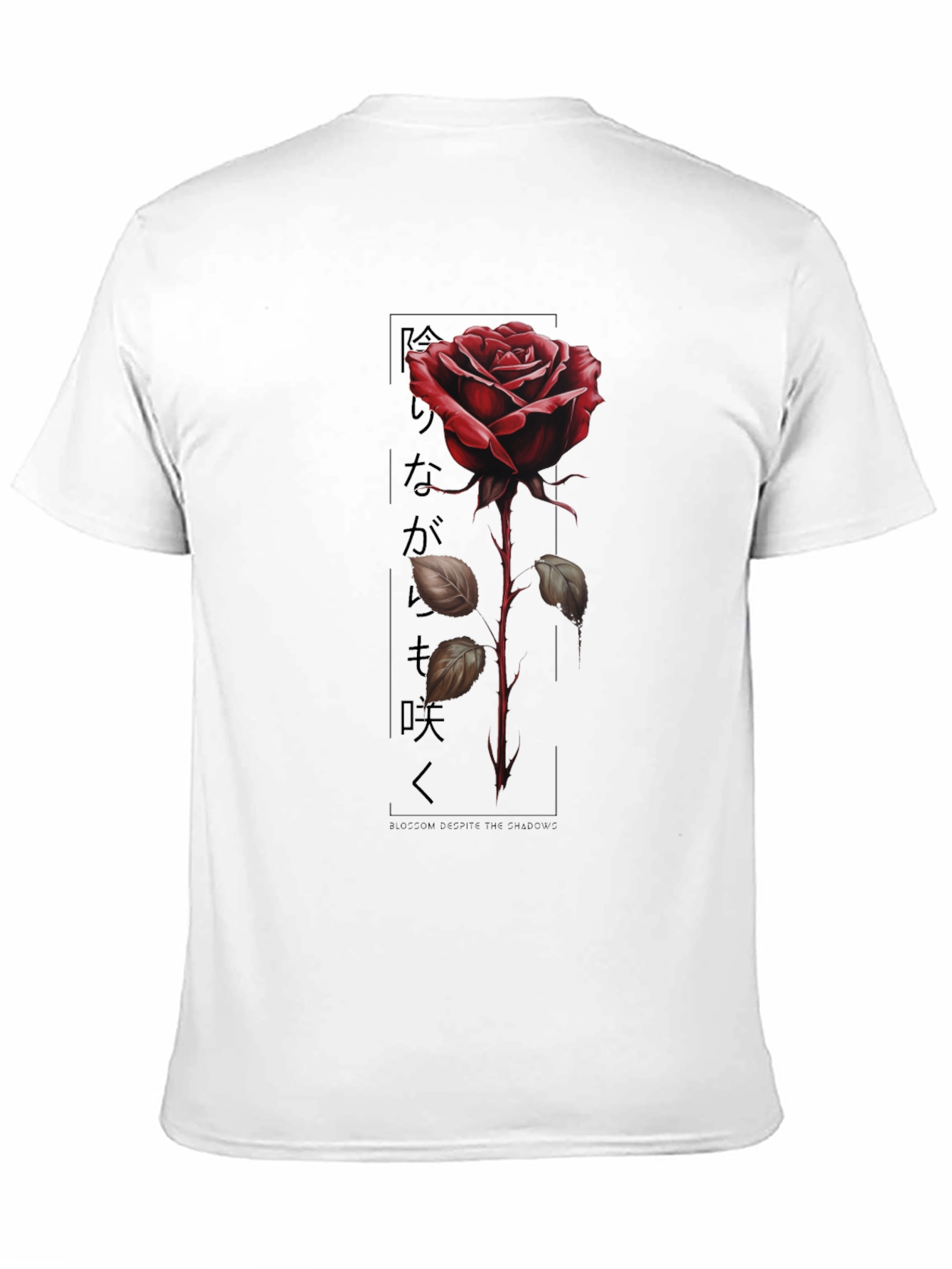 Black Red Rose Graphic Tee - Blossom Desire view 11