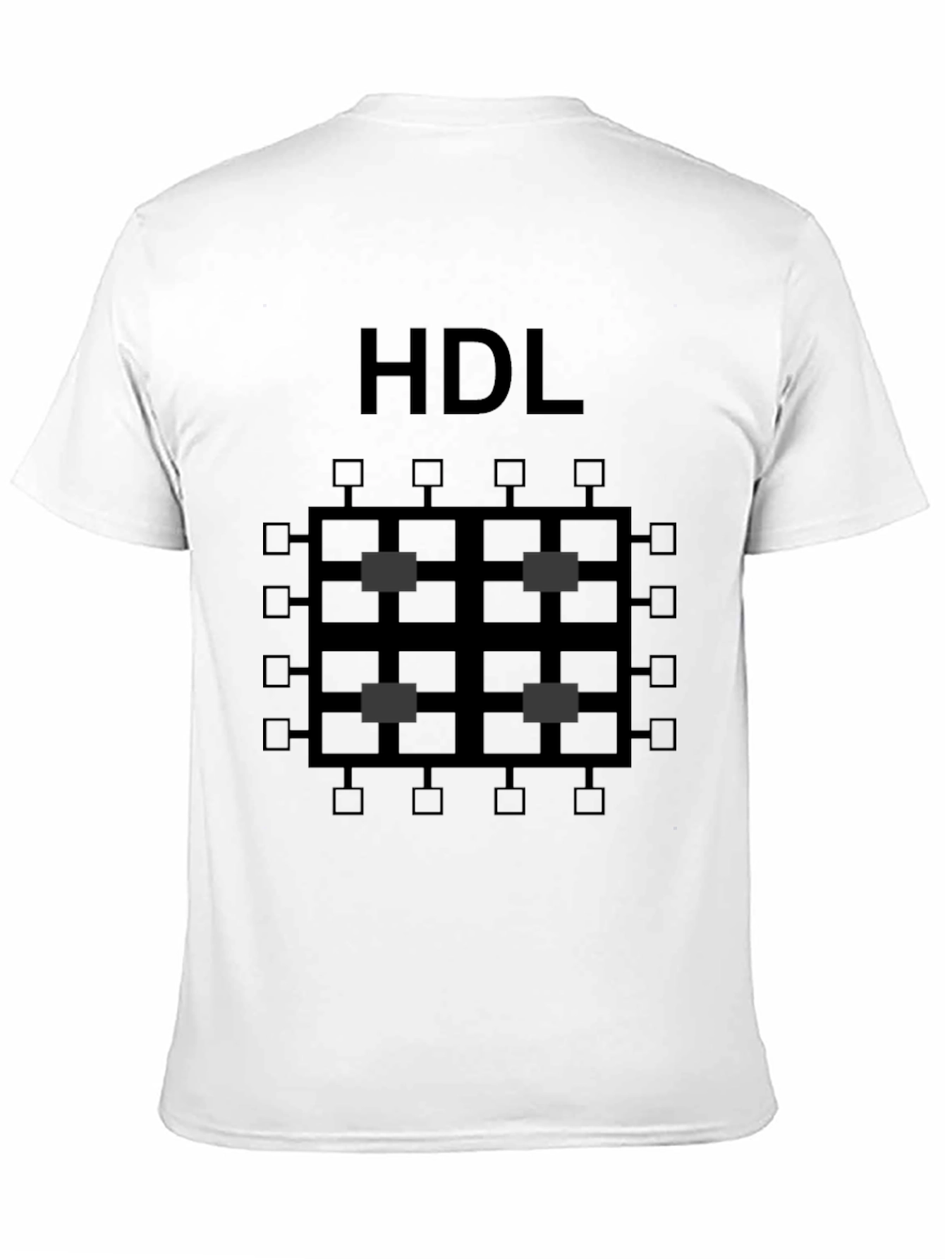 Black HDL Circuit Board Graphic Tee - Black Cotton Shirt view 11