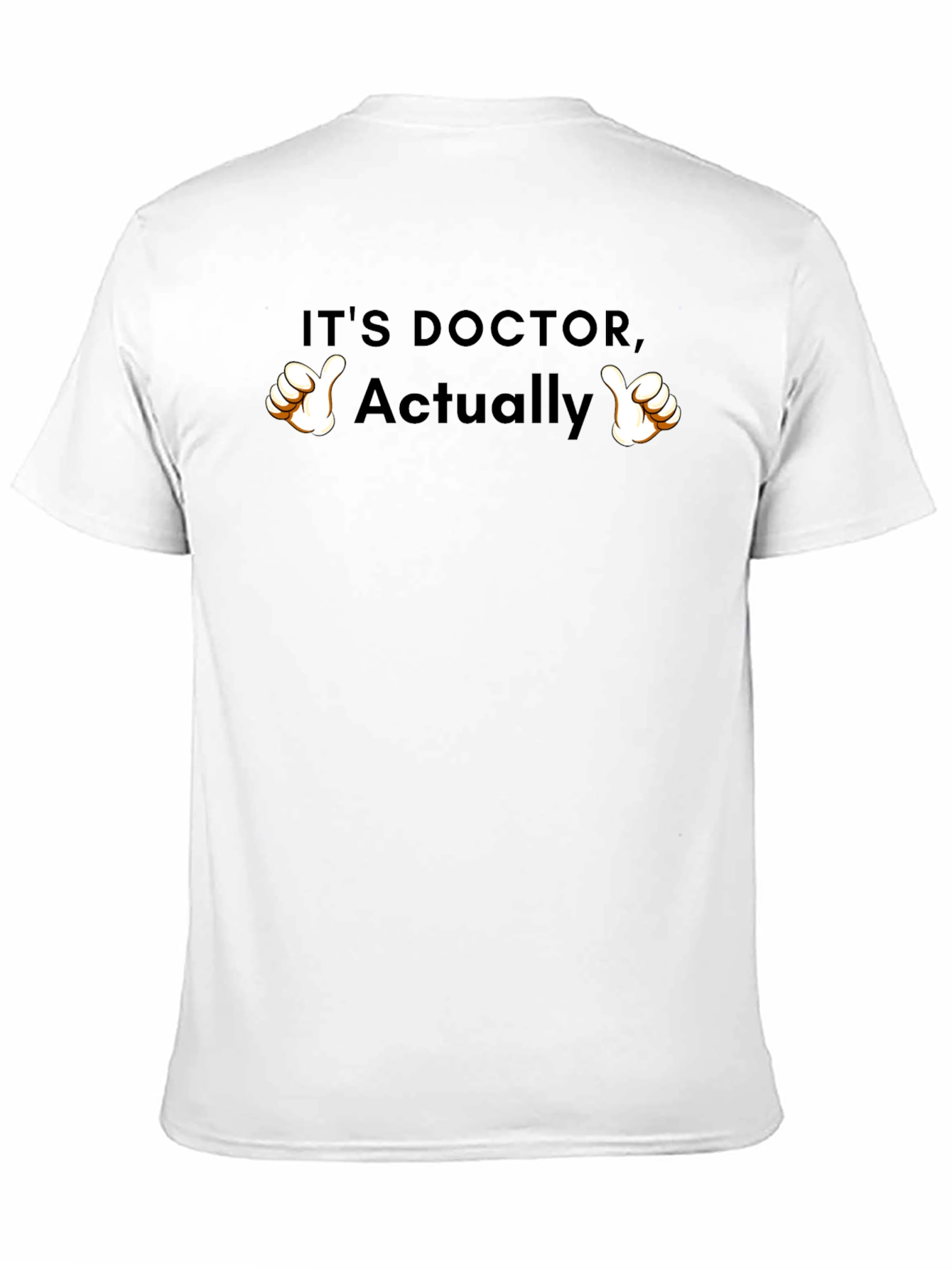Black It's Doctor, Actually! Graphic T-Shirt view 11