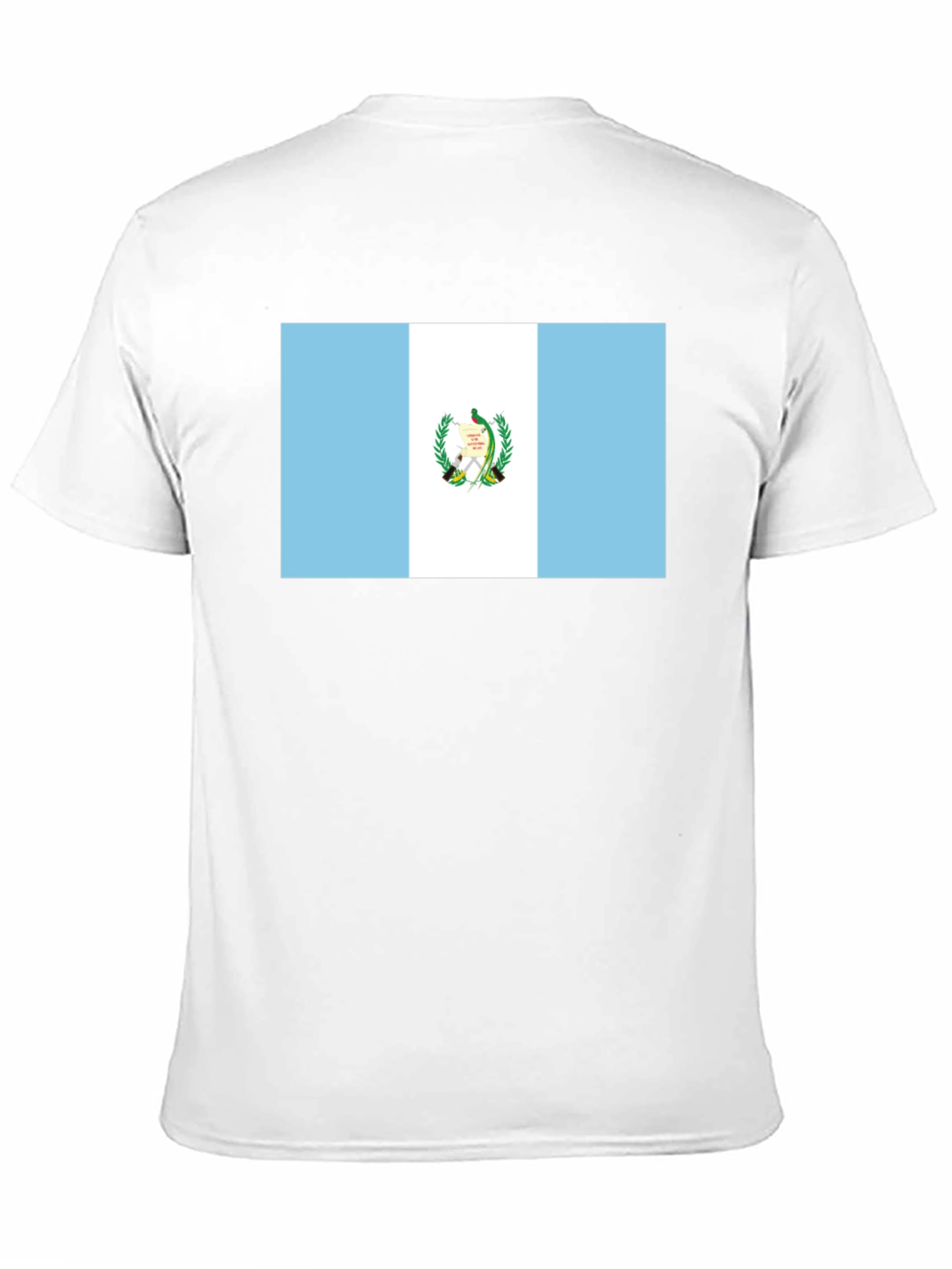Black Guatemala Flag T-Shirt - Black Tee view 11
