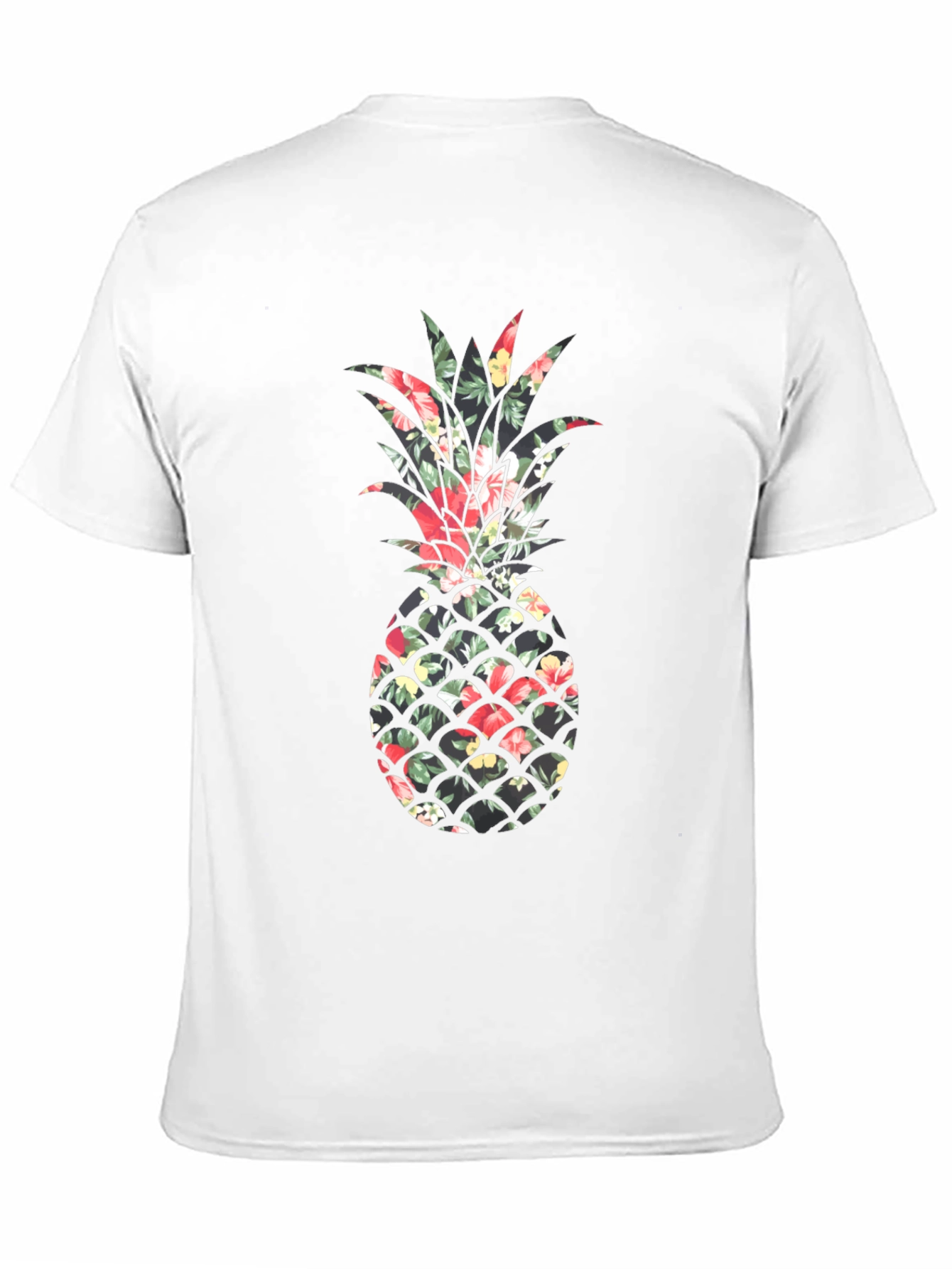 Black Floral Pineapple Print Tee view 11