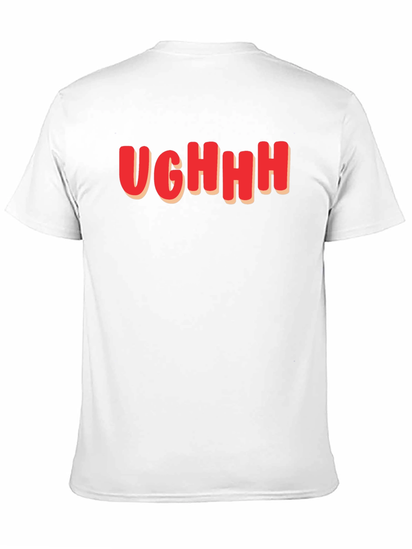 Black Ughhh Graphic Tee - Soft Cotton Blend view 11