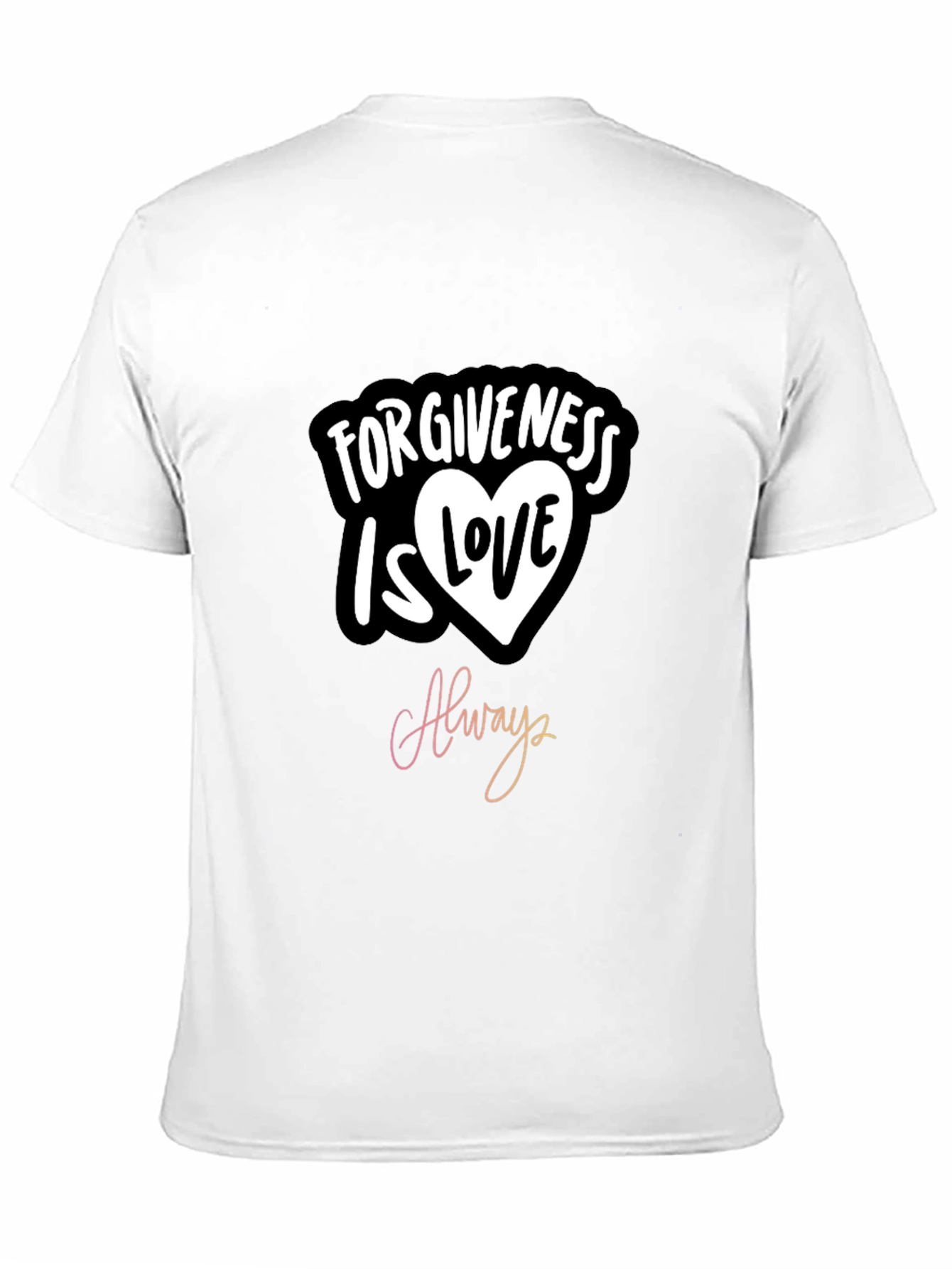 Black Forgiveness is Love Always Graphic T-Shirt view 11