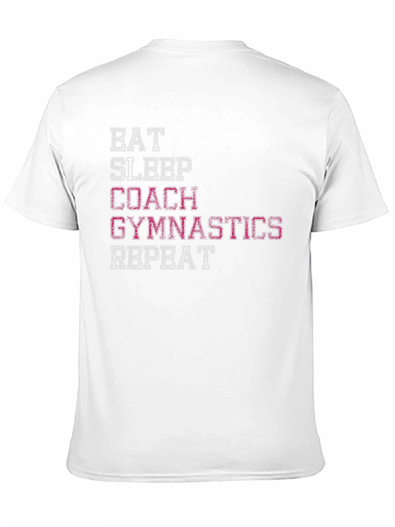 Black Gymnastics Coach Graphic Tee - Eat Sleep Repeat view 11