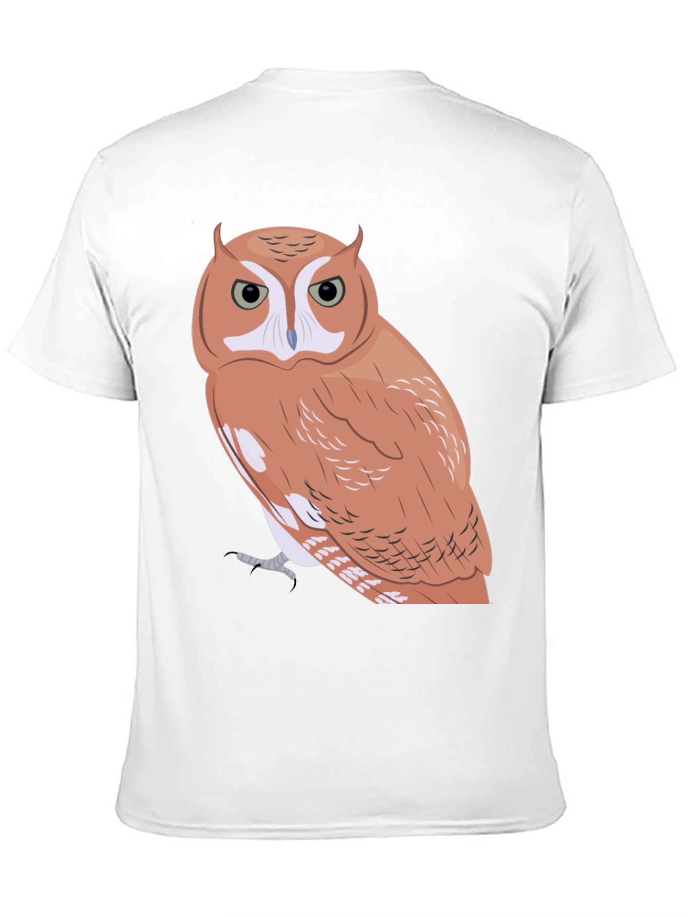 Black Owl Graphic Tee - Men's Black Cotton Blend T-Shirt view 11