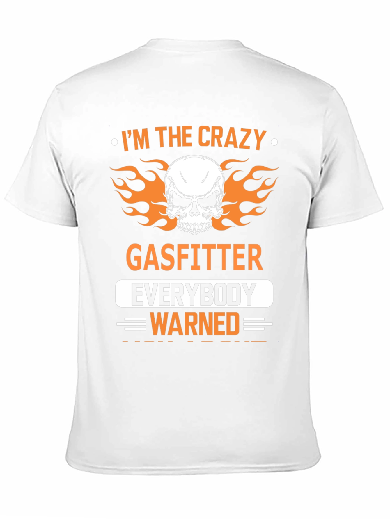 Black Crazy Gasfitter Skull Graphic T-Shirt view 11