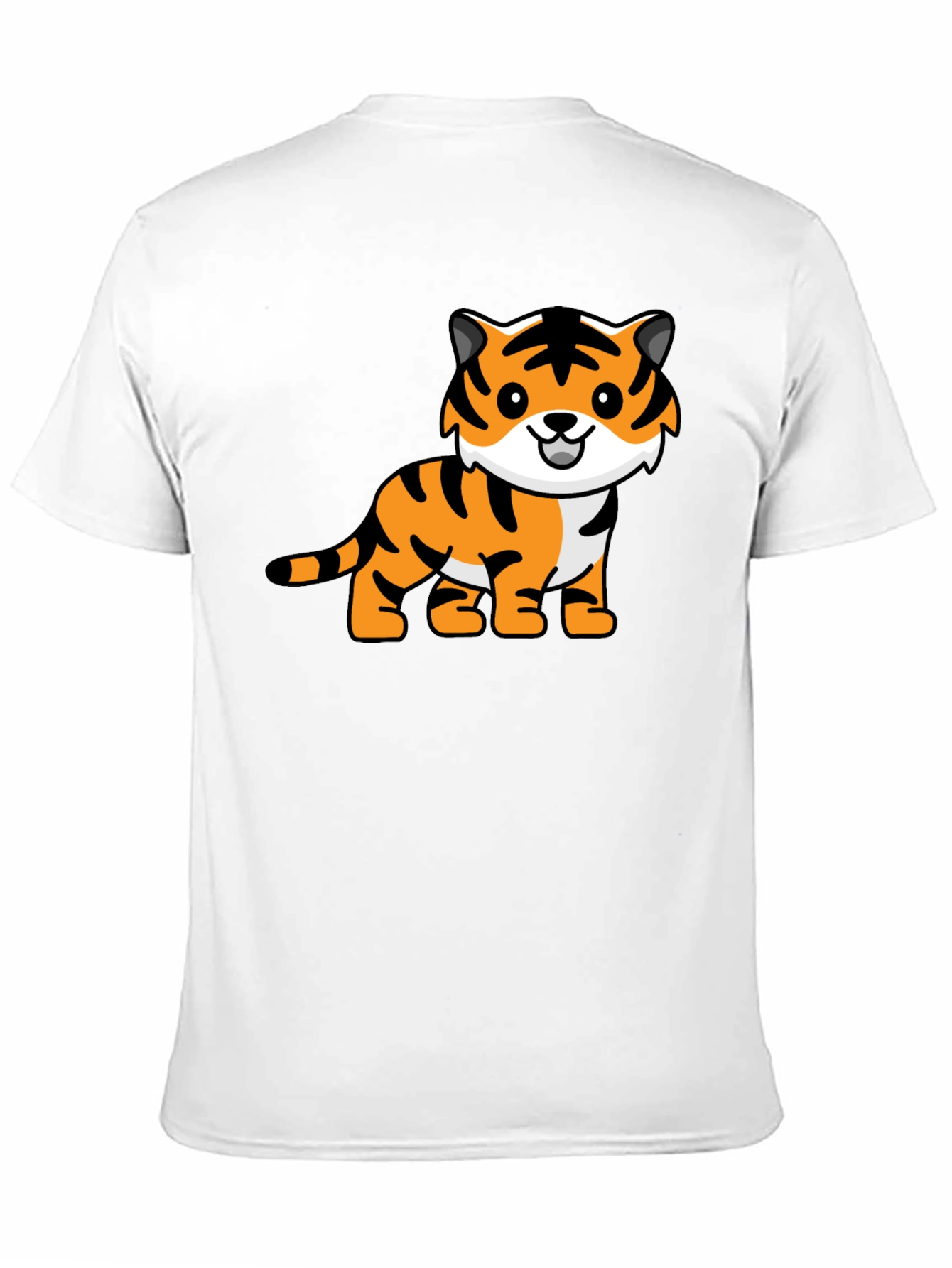Black Cute Tiger Graphic Tee - Black view 11