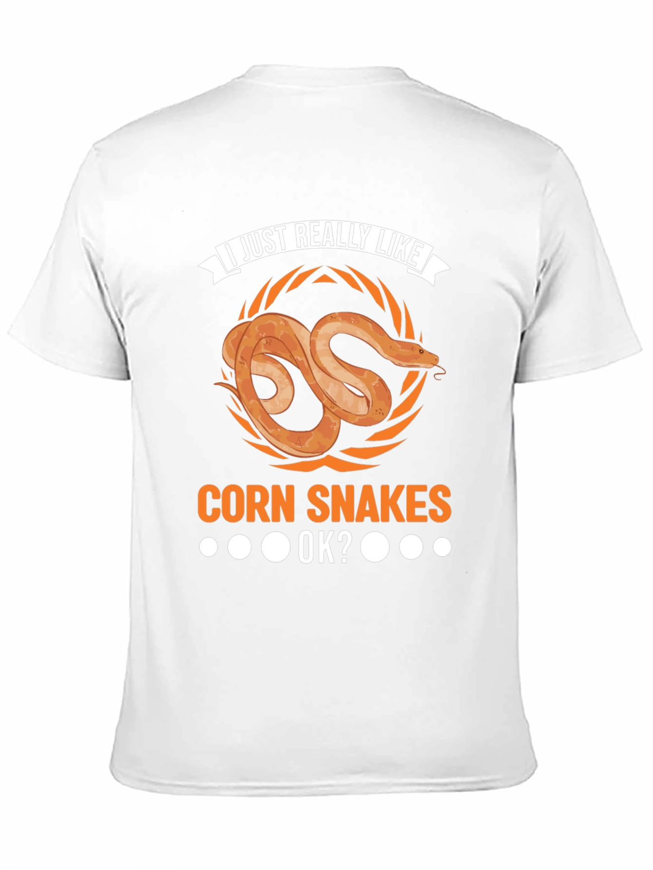 Black Corn Snake Lover T-Shirt - I Just Really Like Corn Snakes OK? view 11