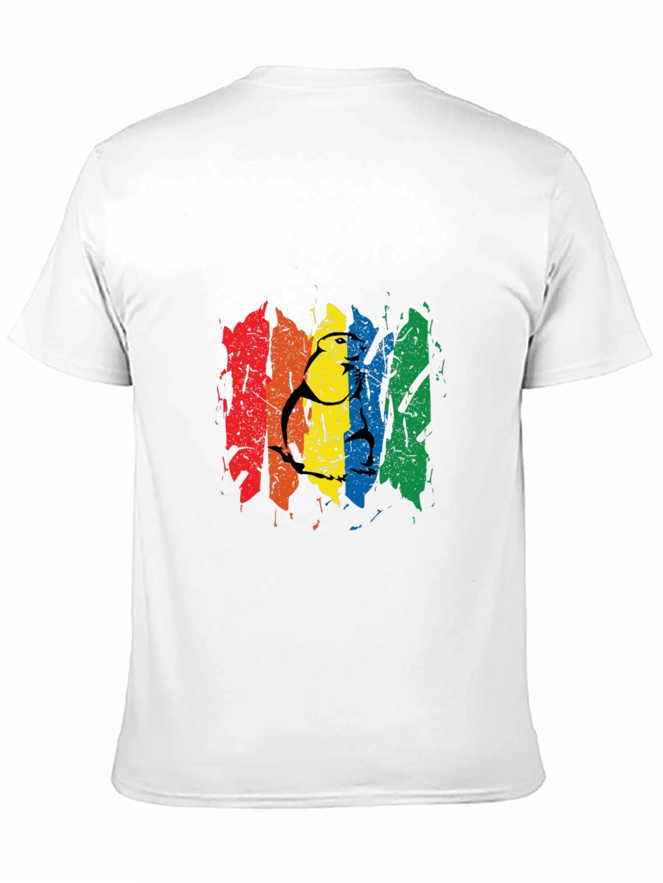 Black Rainbow Pride Graphic Tee - Men's Black T-Shirt view 11
