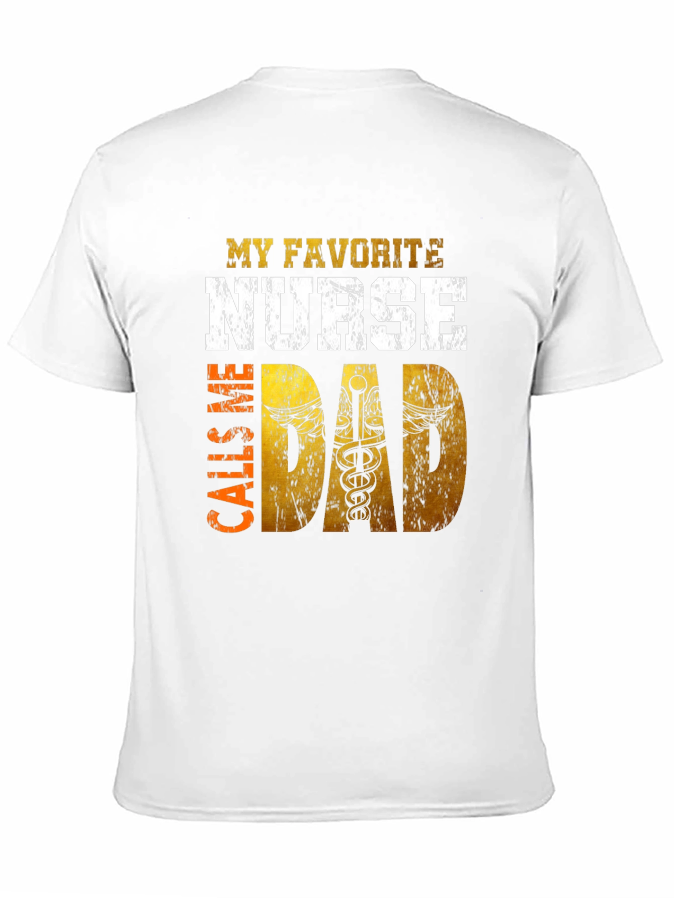 Black My Favorite Nurse Calls Me Dad Graphic T-Shirt view 11
