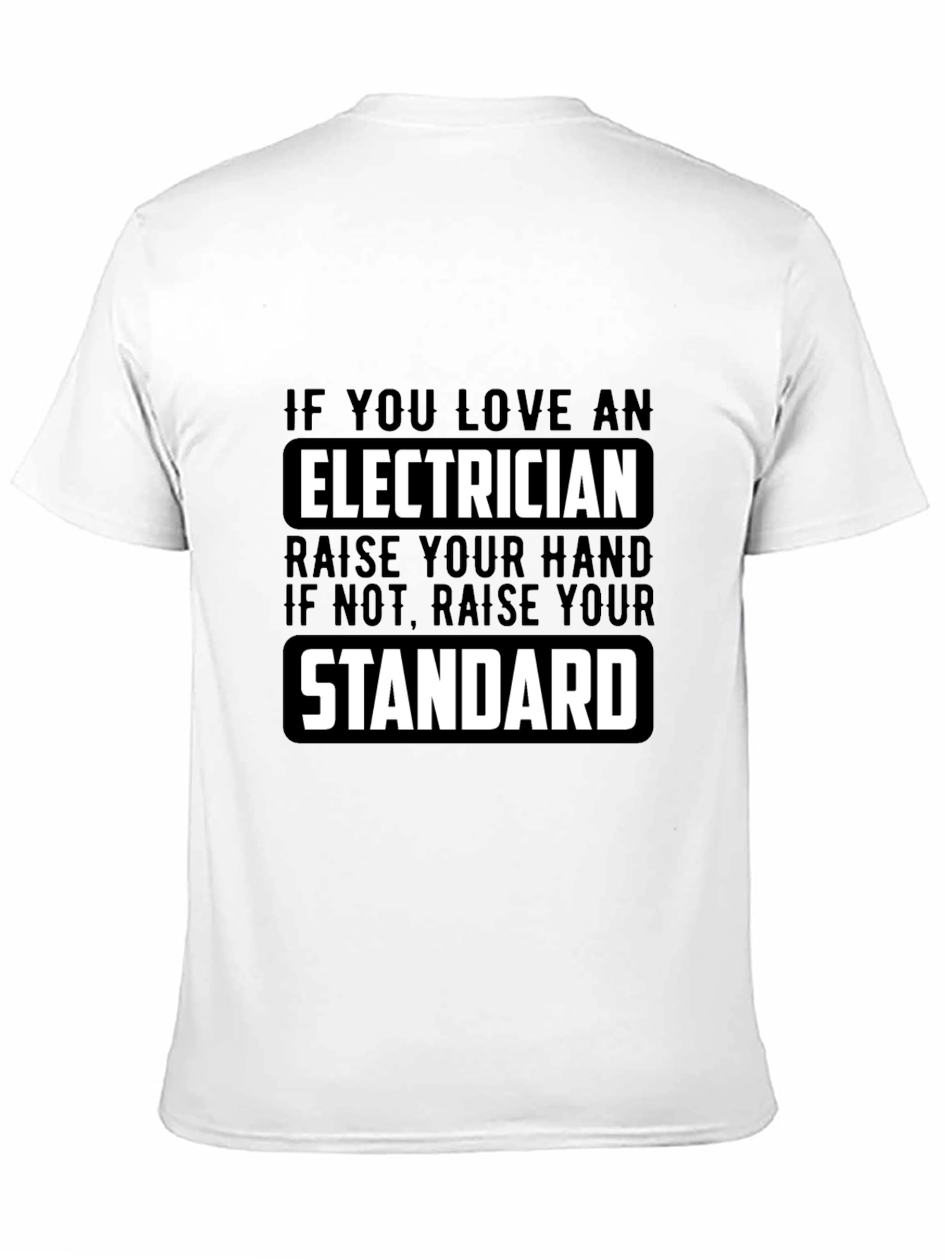 Black Electrician Love Graphic T-Shirt view 11