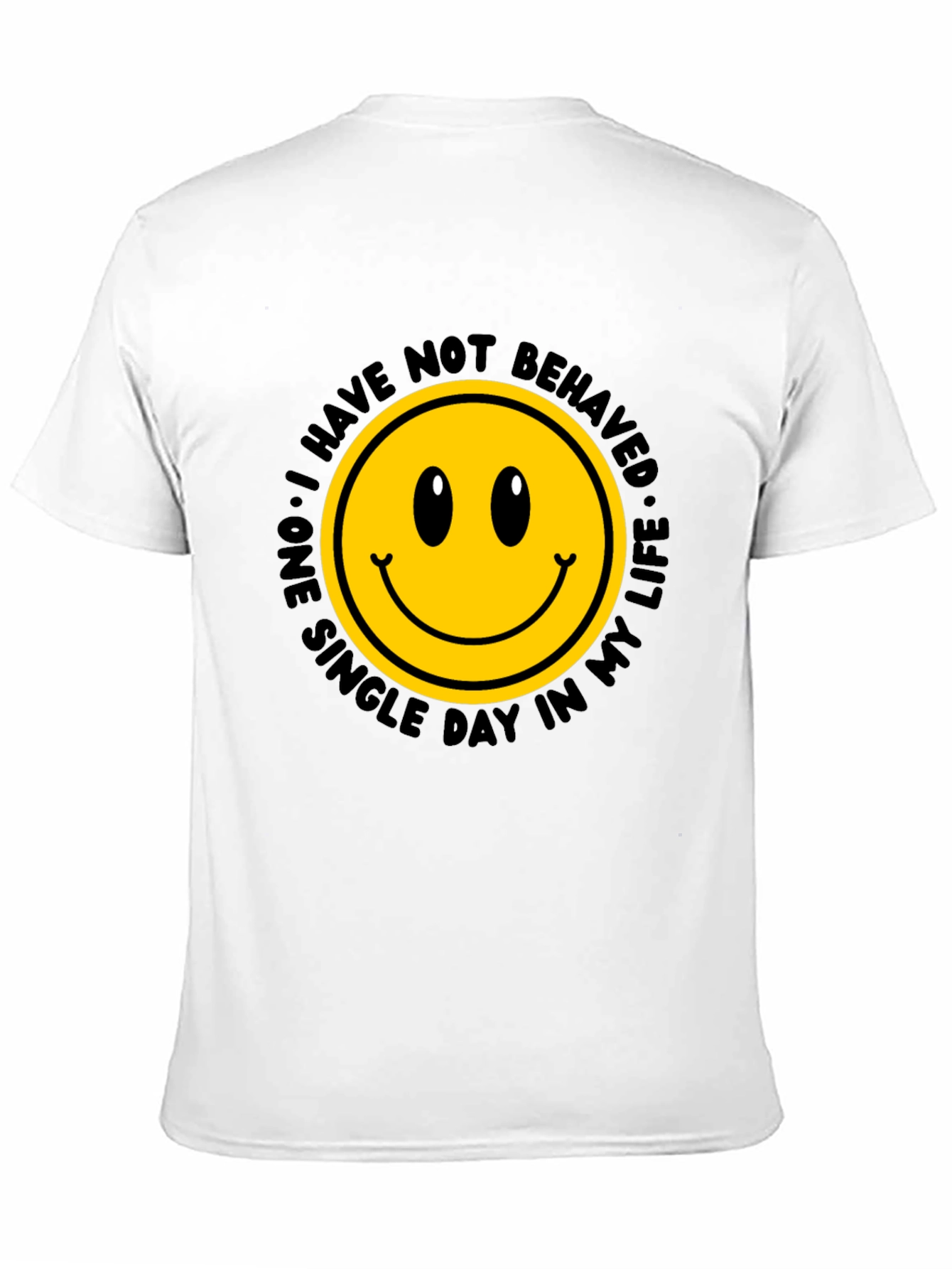 Black Smiley Face Graphic Tee - Mischief Managed! view 11