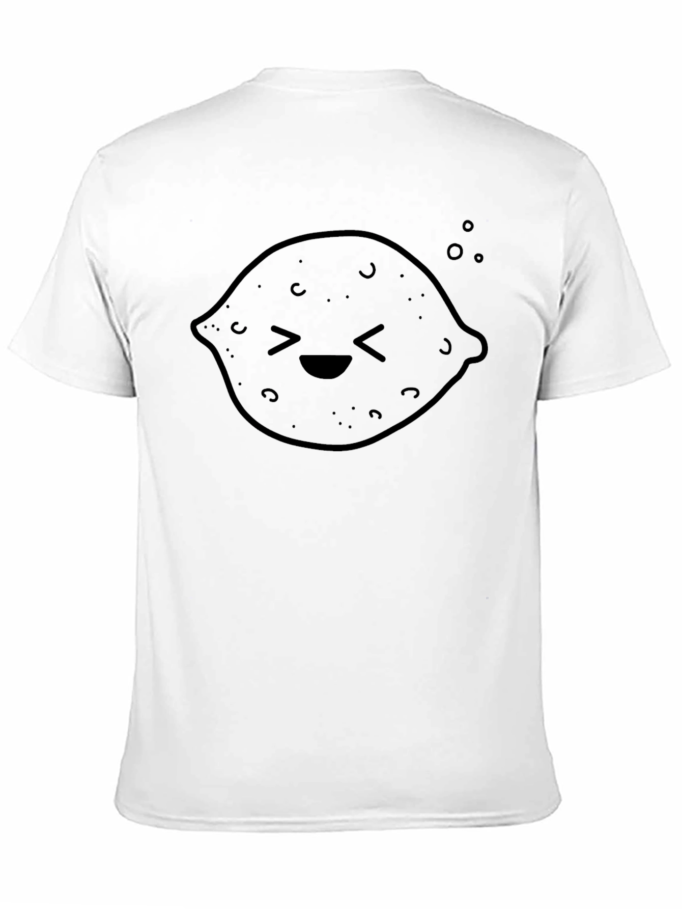 Black Cute Lemon Graphic Black T-Shirt view 11