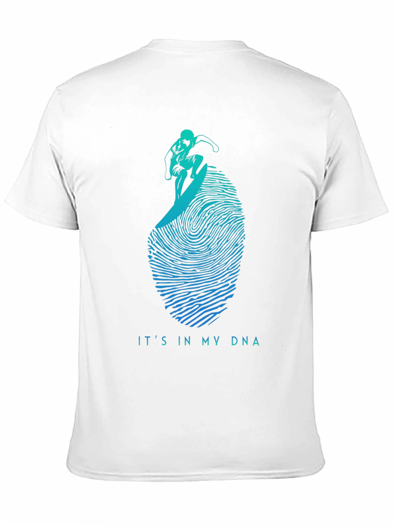 Black Surfing DNA Graphic Tee - Black Cotton Shirt view 11