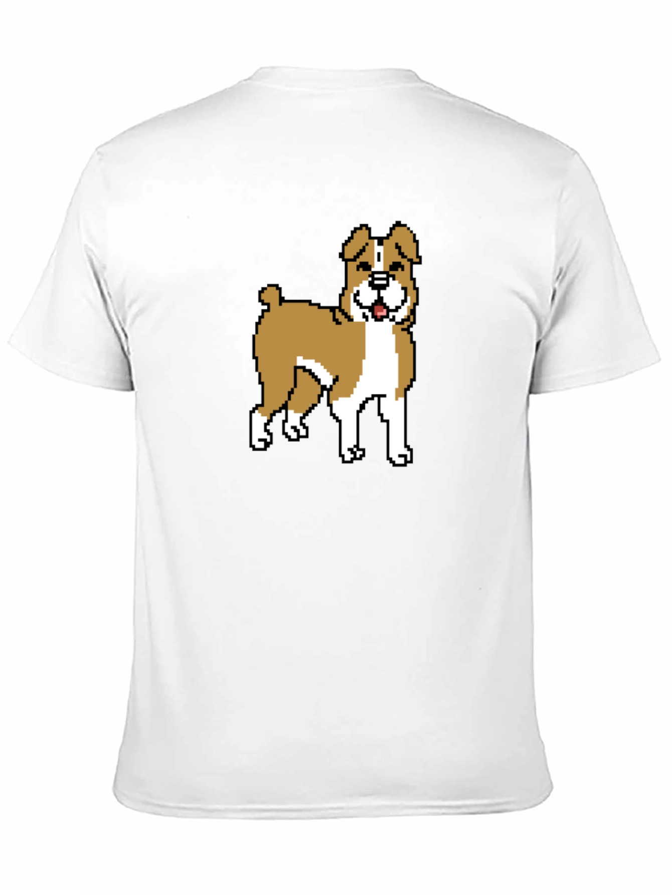 Black Pixel Dog Graphic T-Shirt - Black view 11
