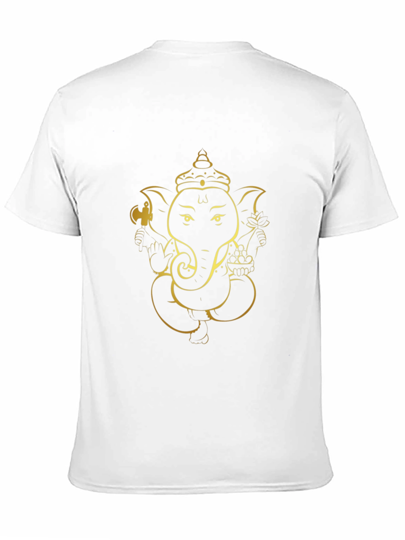 Ganesh Graphic Tee - Black Cotton Blend - 11