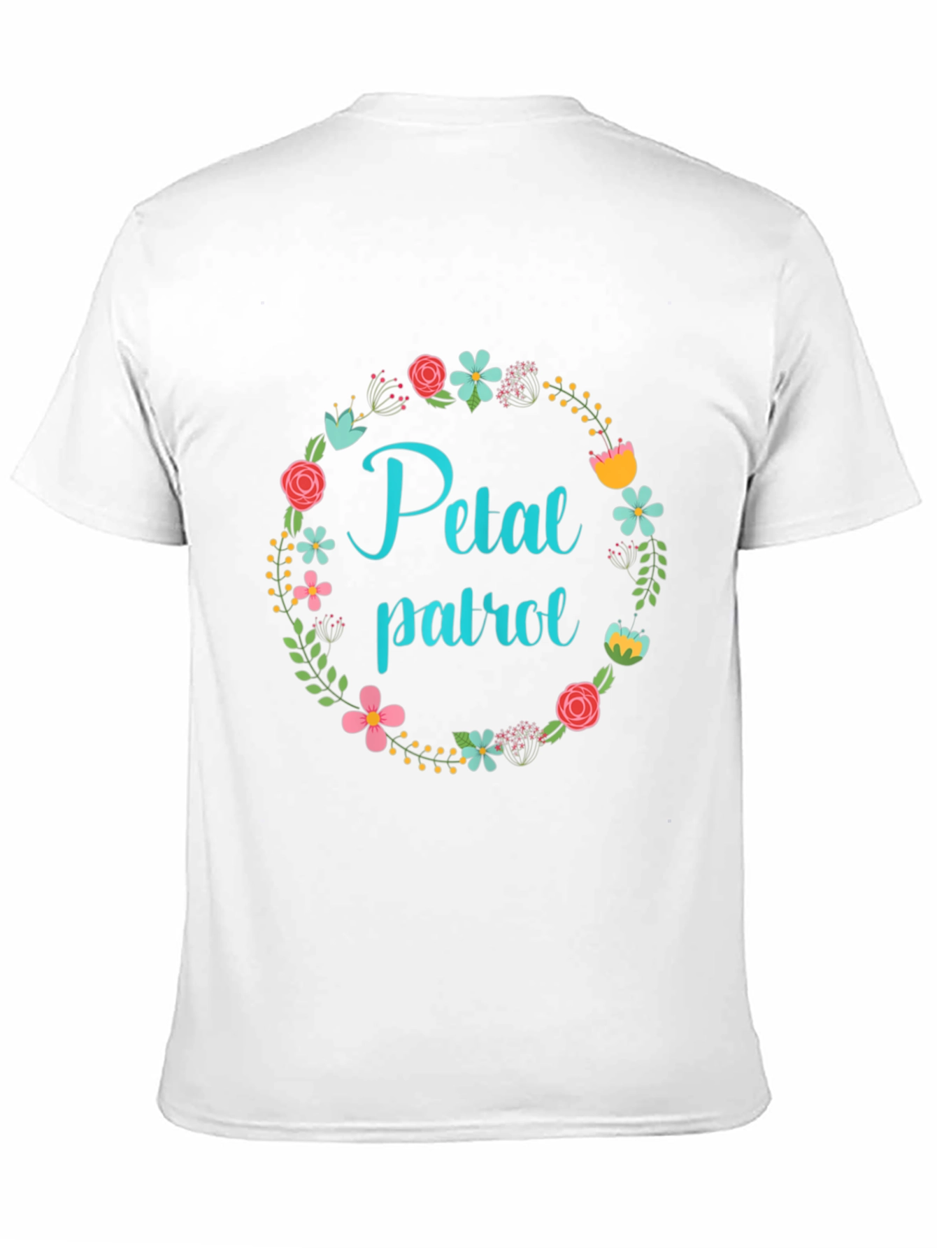 Black Floral Petal Patrol Black T-Shirt view 11