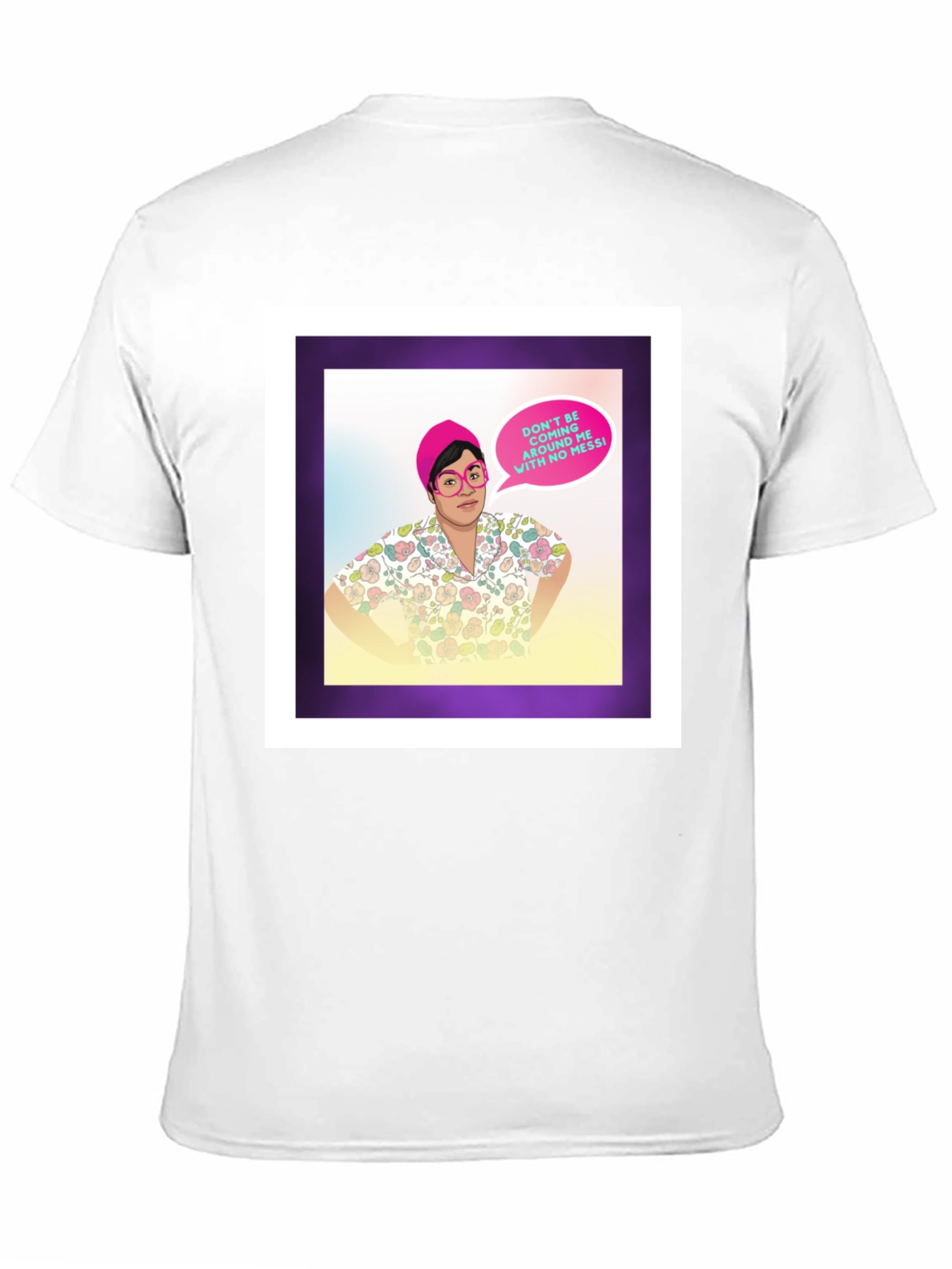 Black Funny Graphic T-Shirt - "No Messi" Quote view 11