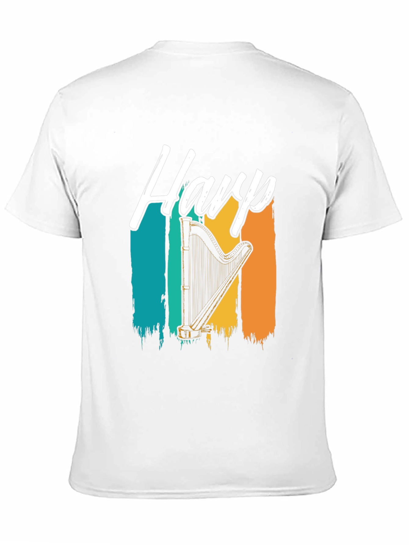 Black Harp Retro Style Graphic T-Shirt view 11