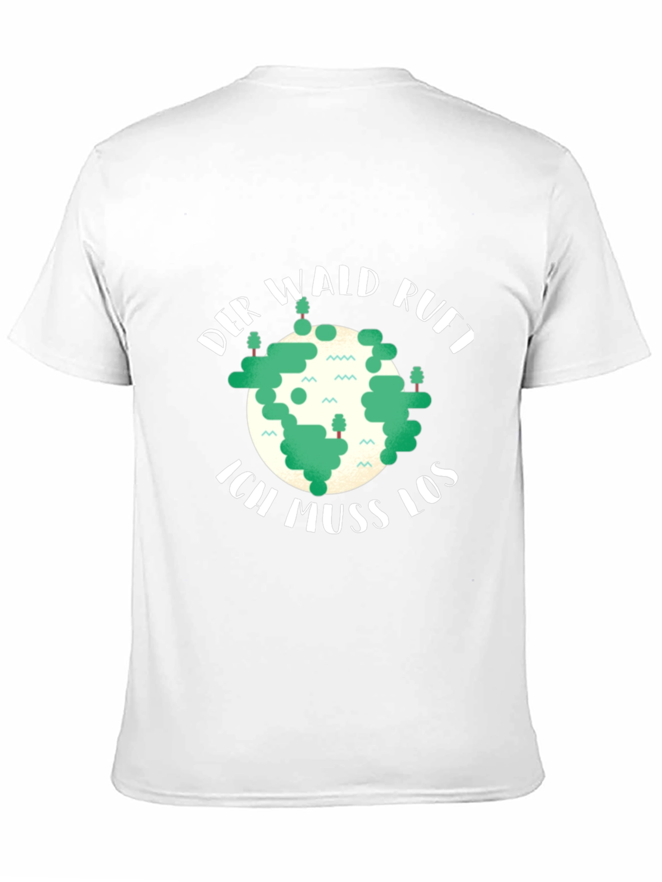 Black Der Wald Ruft T-Shirt - Nature Lover's Tee view 11