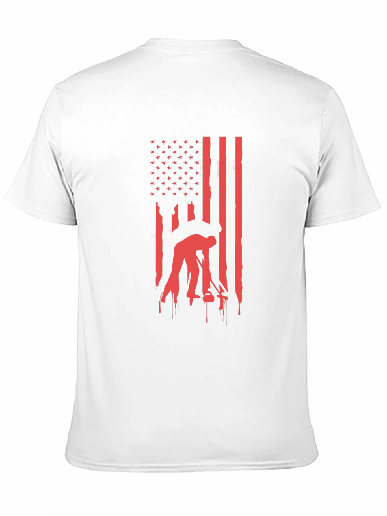 Black American Flag Welder T-Shirt - Patriotic Welding Tee view 11