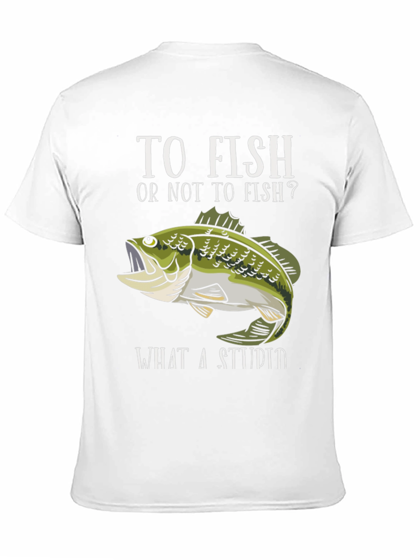 Black To Fish Or Not To Fish Funny Fishing T-Shirt view 11