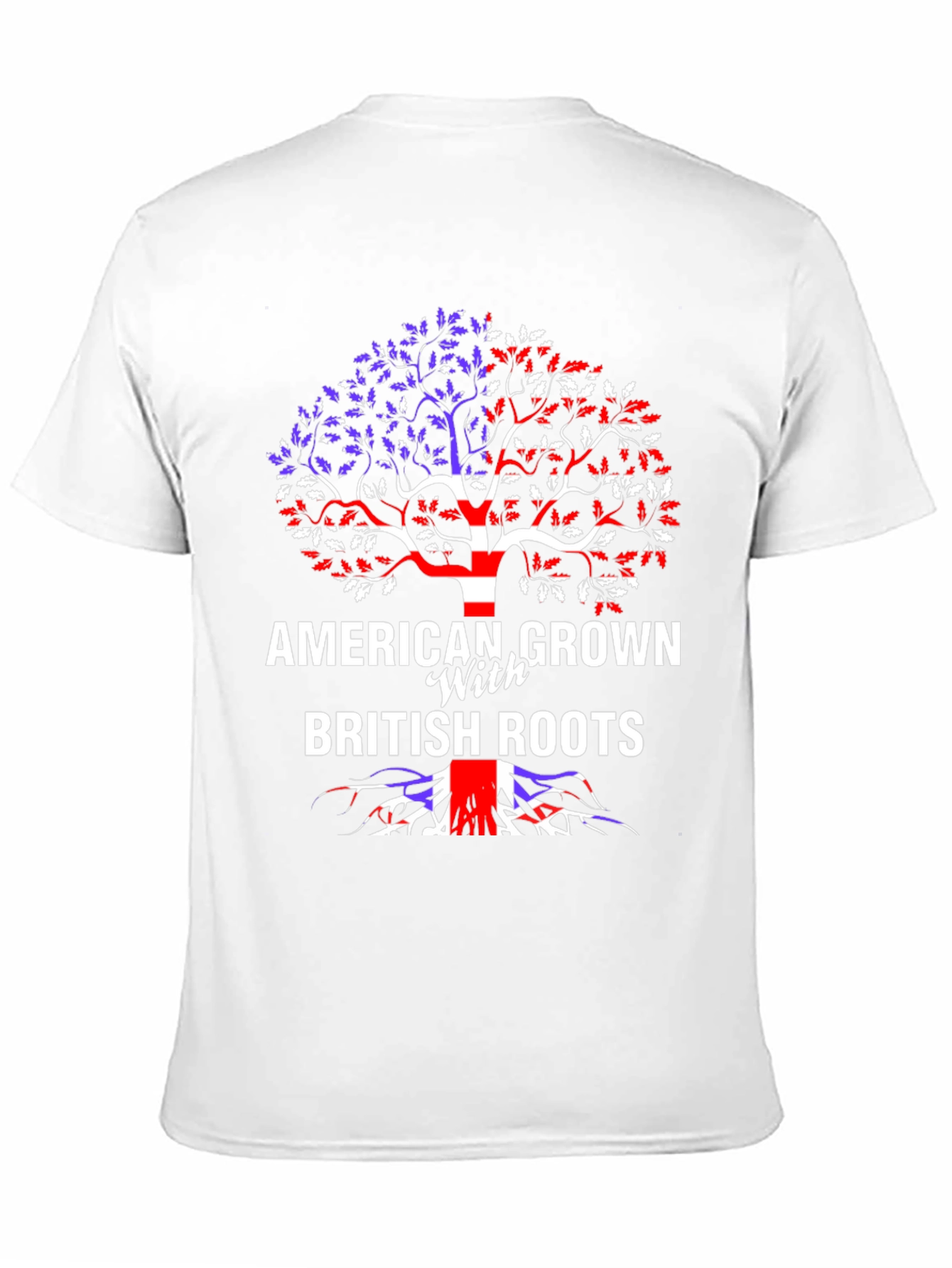 Black American Grown with British Roots Graphic Tee view 11