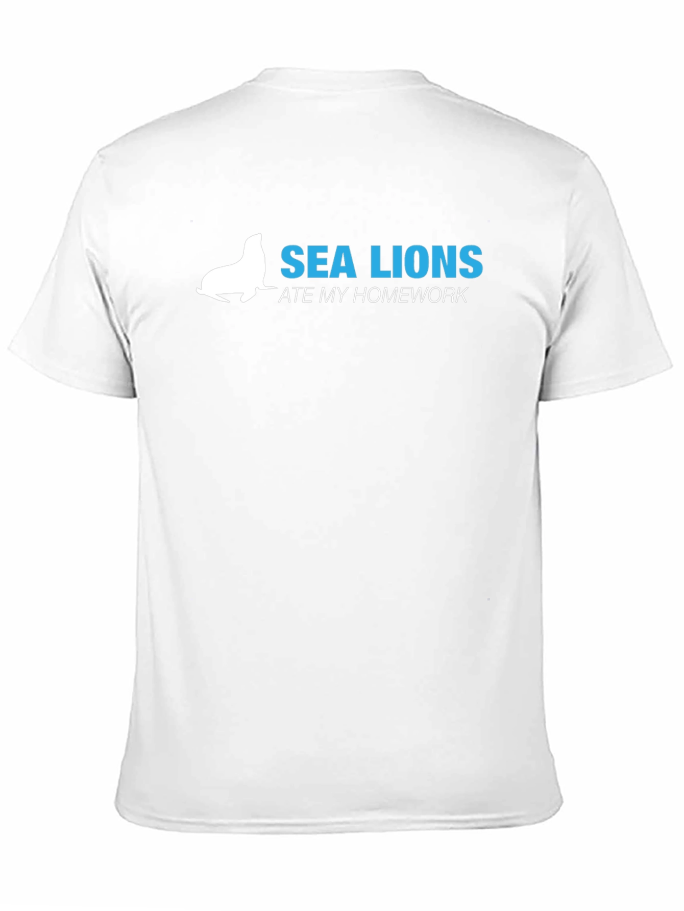 Black Sea Lions Ate My Homework Graphic Tee - Black view 11