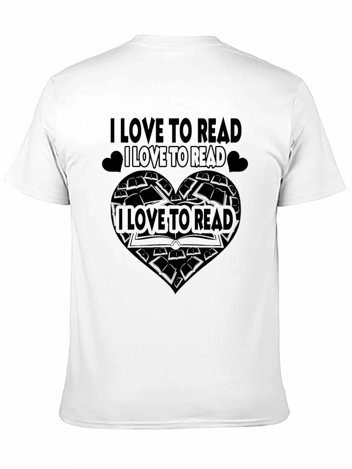 Black I Love to Read T-Shirt view 11