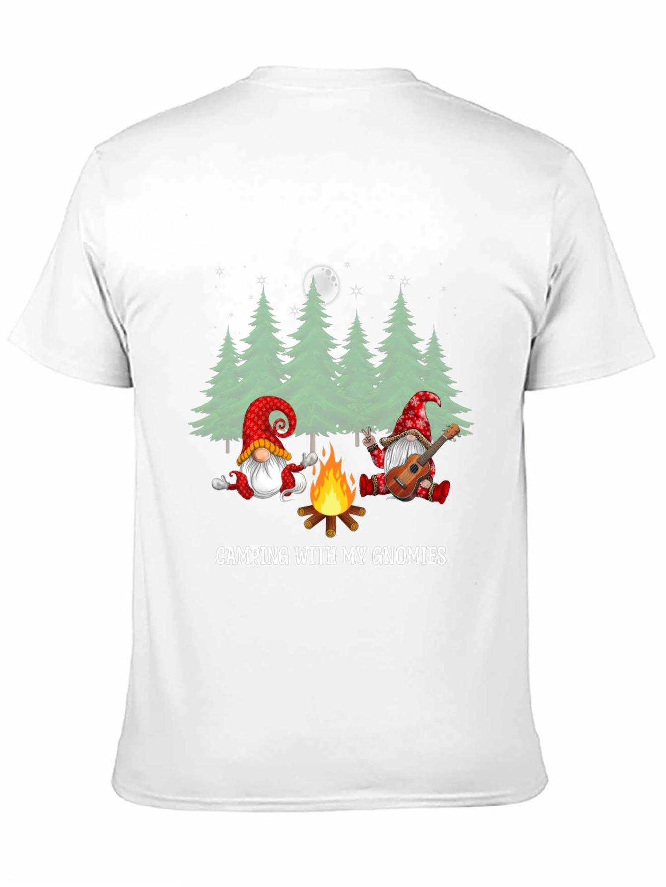 Black Camping with My Gnomies Graphic Tee view 11