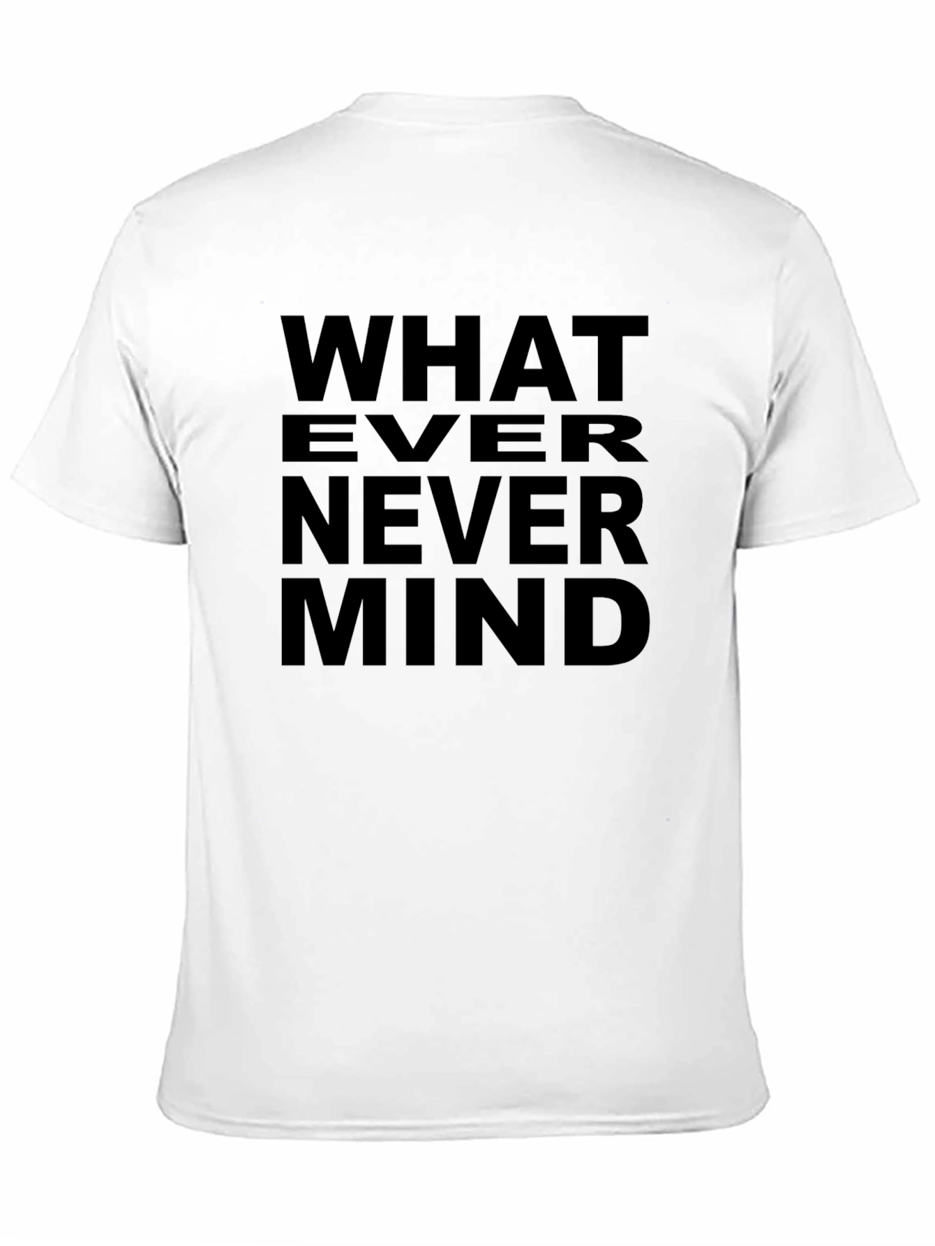 Black Whatever Nevermind Black Graphic Tee view 11
