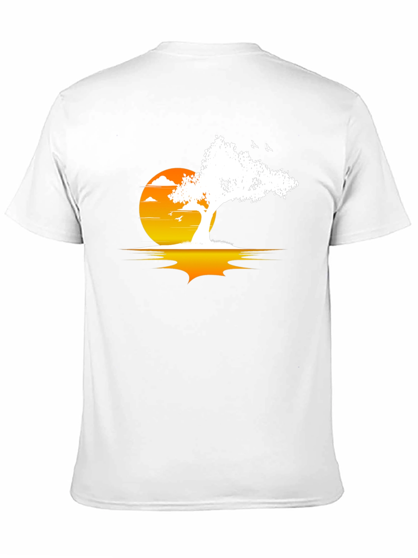 Black Sunset Tree Graphic Tee view 11