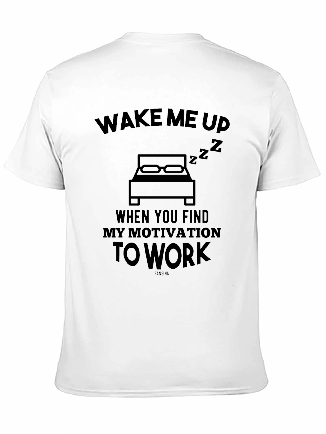 Black Funny Wake Me Up When Motivation Shirt view 11