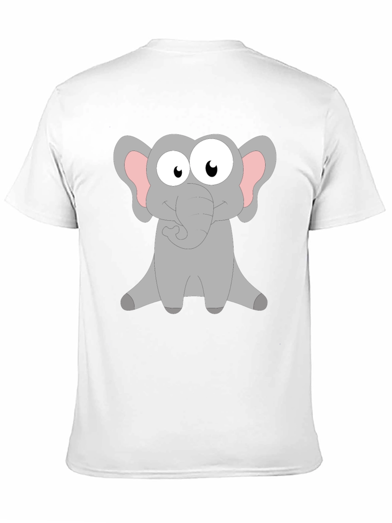 Black Cute Elephant Graphic Tee - Soft Cotton Blend view 11