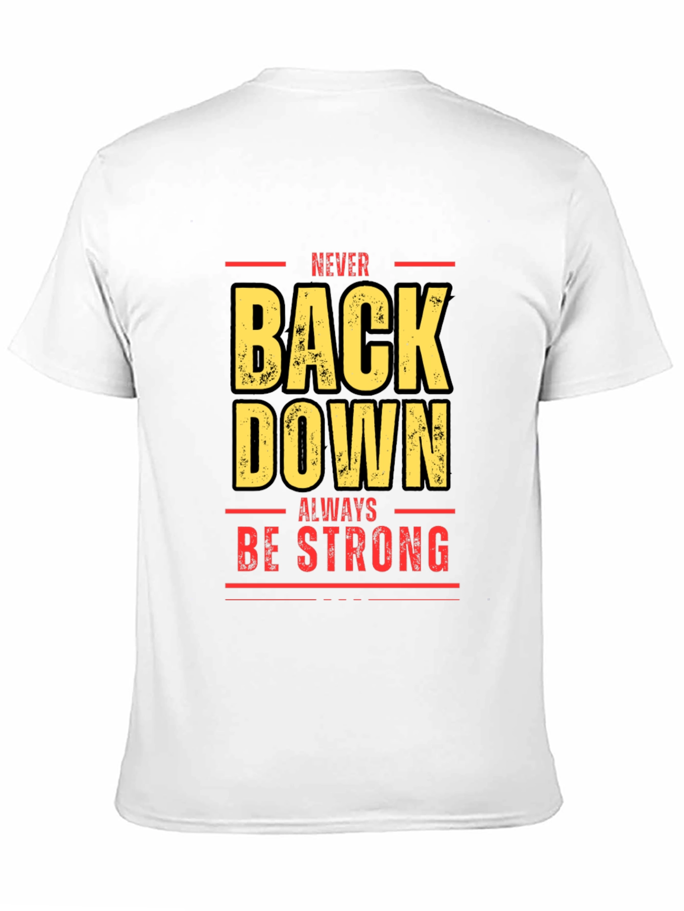 Black Never Back Down Black Graphic Tee view 11