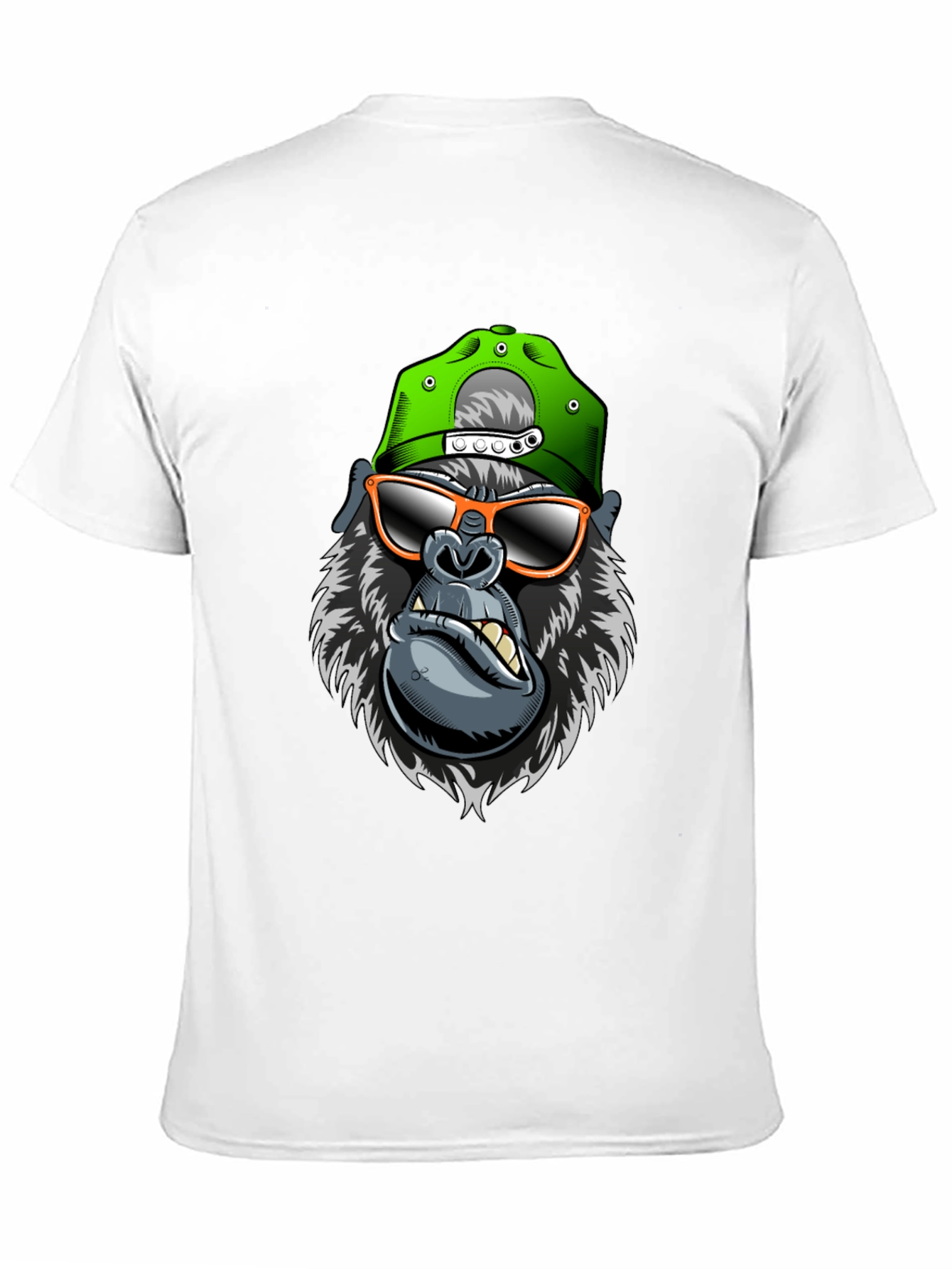 Black Cool Gorilla Graphic Tee view 11