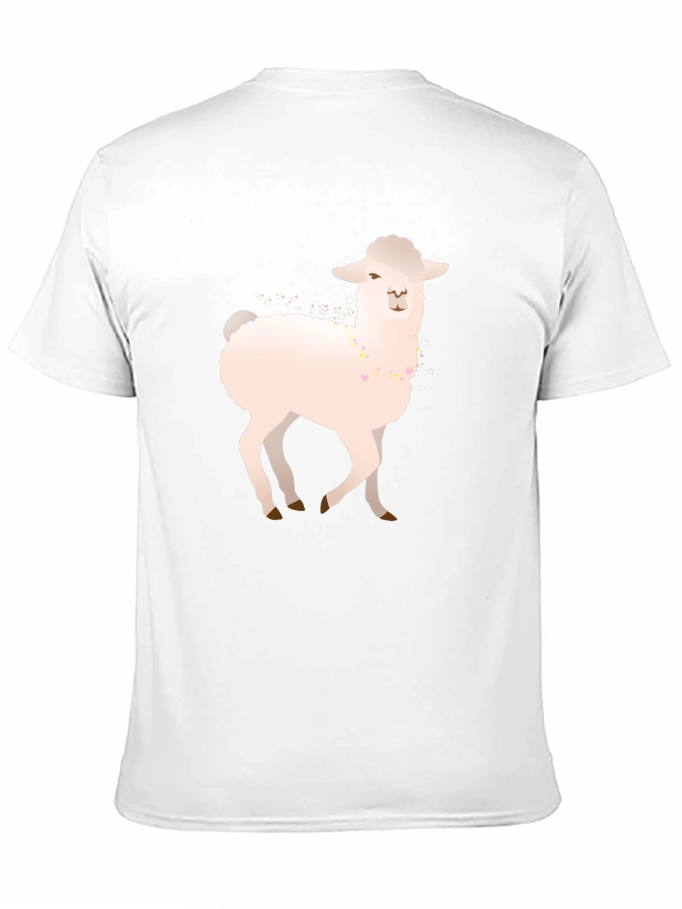 Black Llama Graphic Tee - Black Cotton Blend Casual Shirt view 11