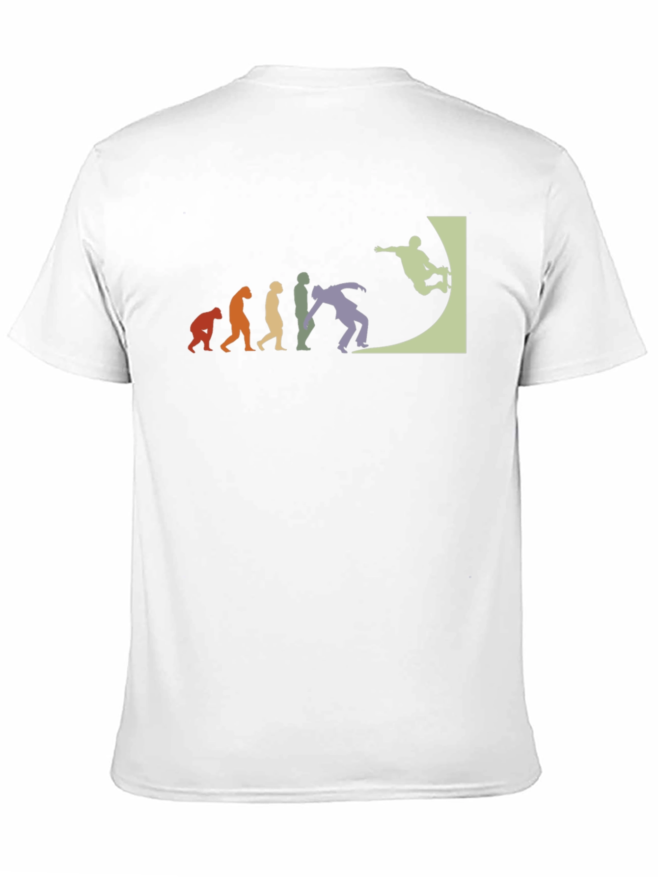 Black Skate Evolution T-Shirt - Black Cotton Tee view 11