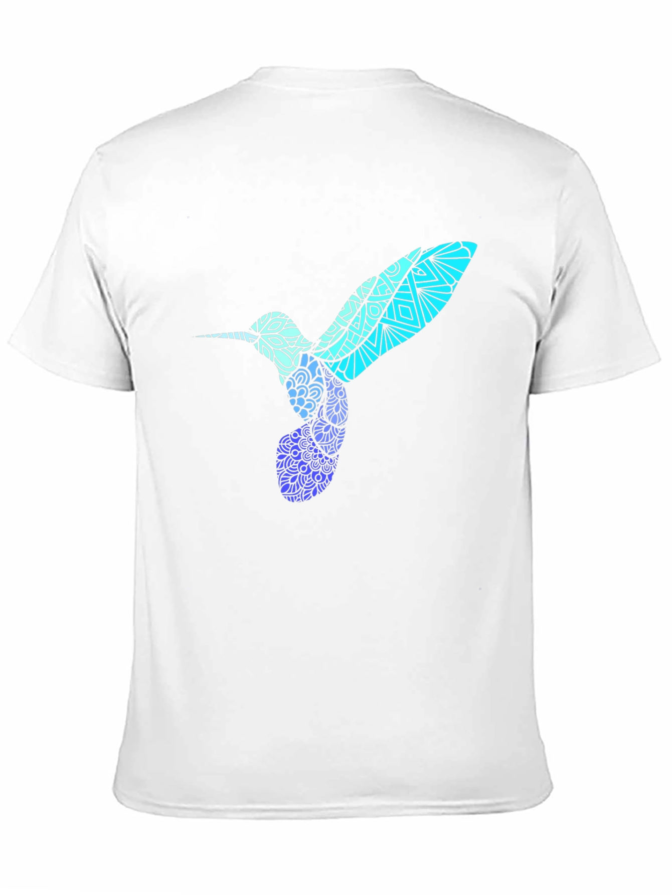 Black Hummingbird Graphic Tee - Stylish Men's Black T-Shirt view 11