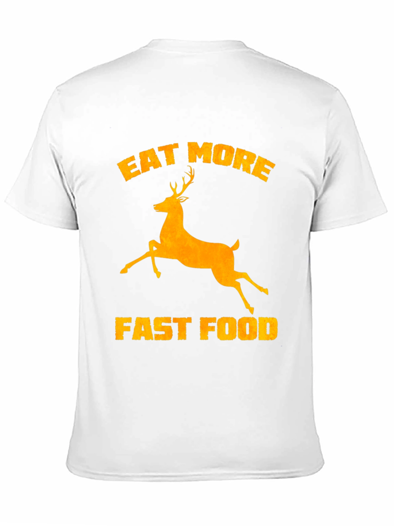Black Eat More Deer Fast Food Graphic Tee view 11