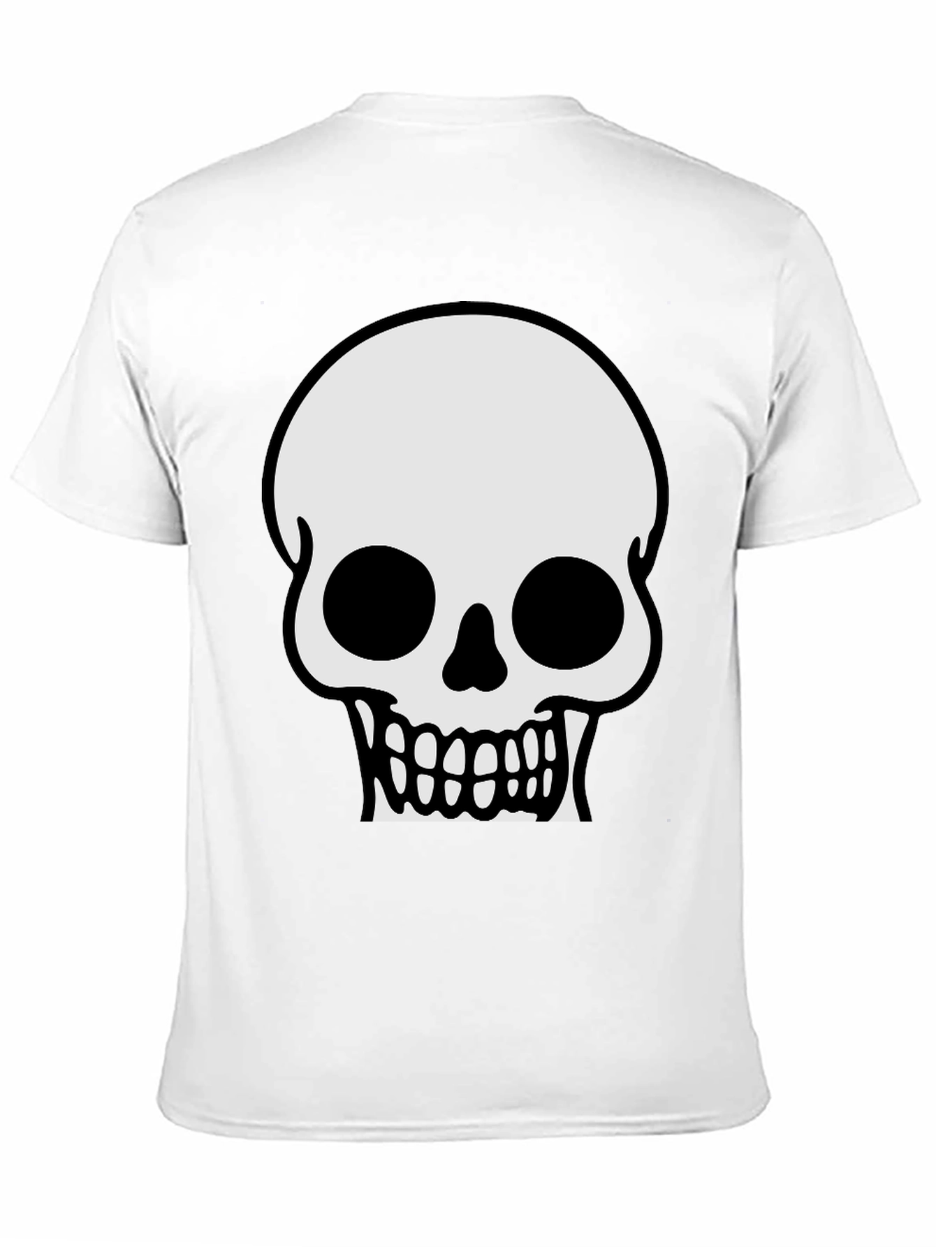 Black Skull Graphic T-Shirt - Classic Halloween Tee view 11
