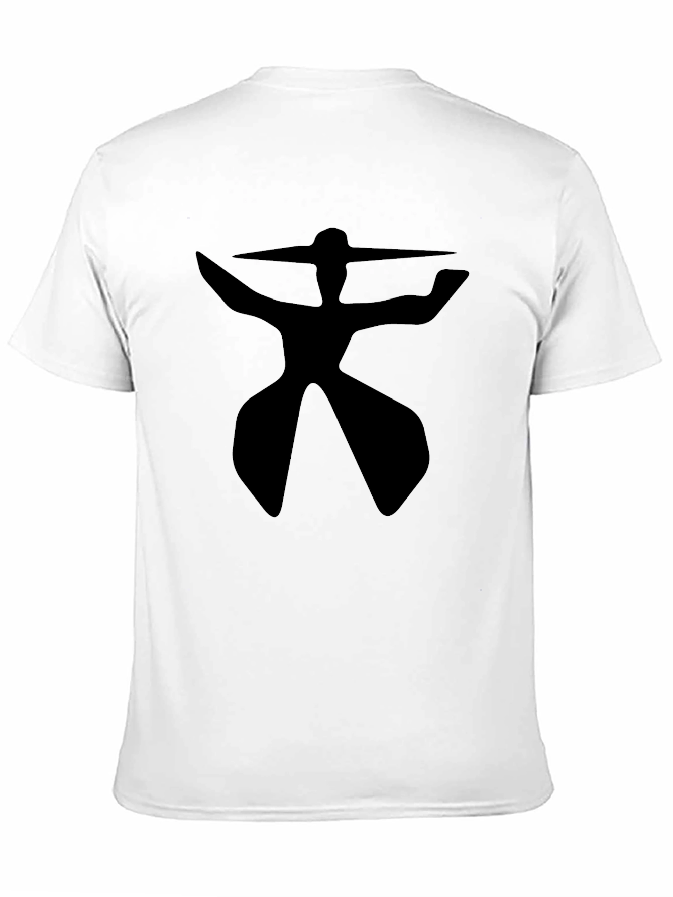 Black Abstract Figure Graphic Tee - Black view 11
