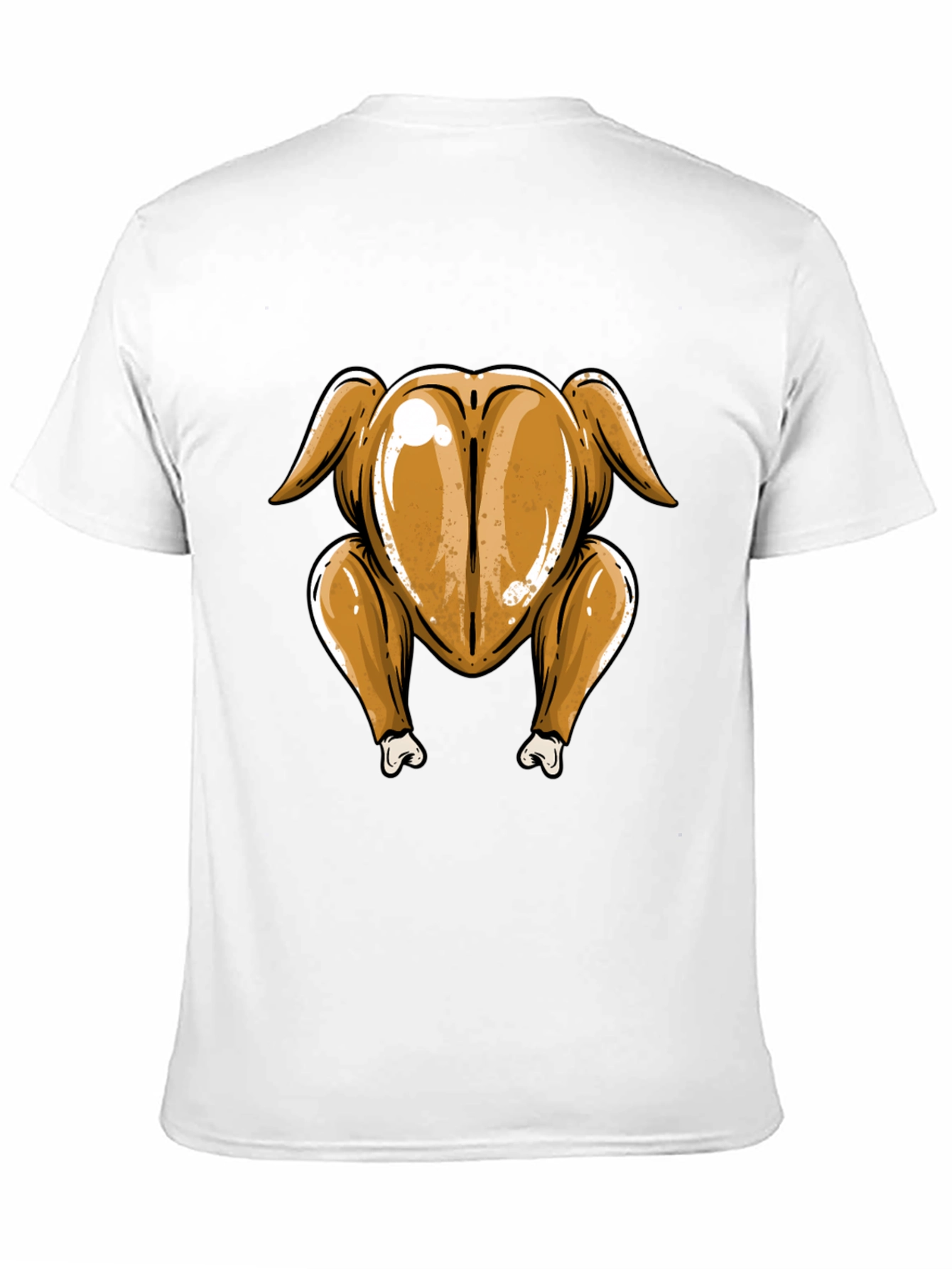 Black Roasted Turkey Butt T-Shirt - Thanksgiving Humor view 11