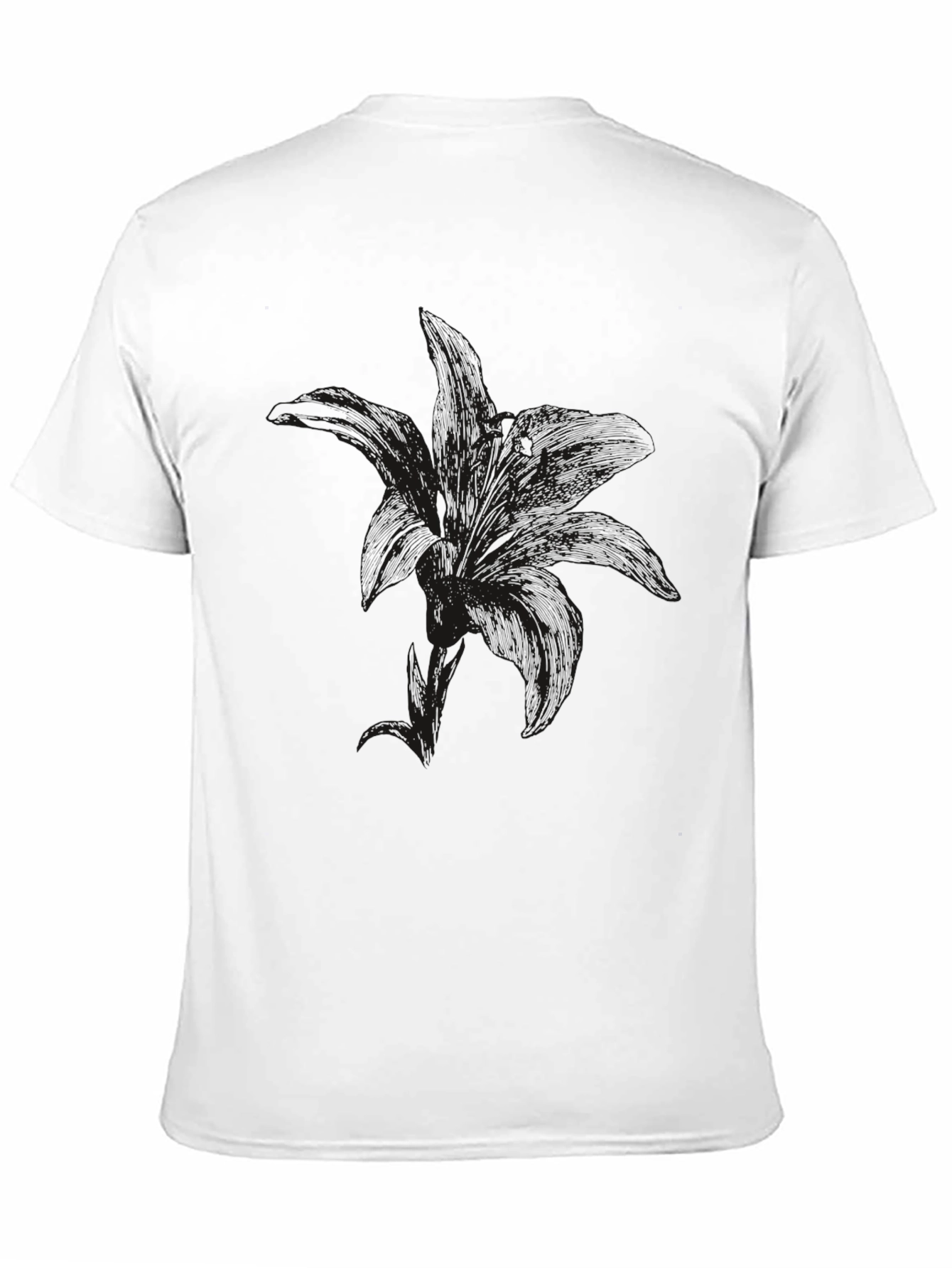 Black Men's Black Graphic Tee view 11